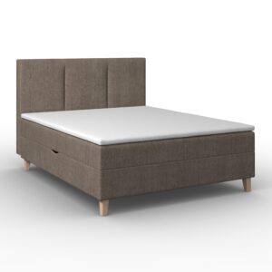 Boxbett Monza ca. 140x200 cm Braun inkl. Topper Holz, Textil Bessagi Home Möbel > Betten Braun