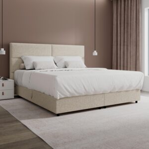 Wohnli Möbelsuche - Boxbett Lily ca. 180x200 cm Beige mit Topper