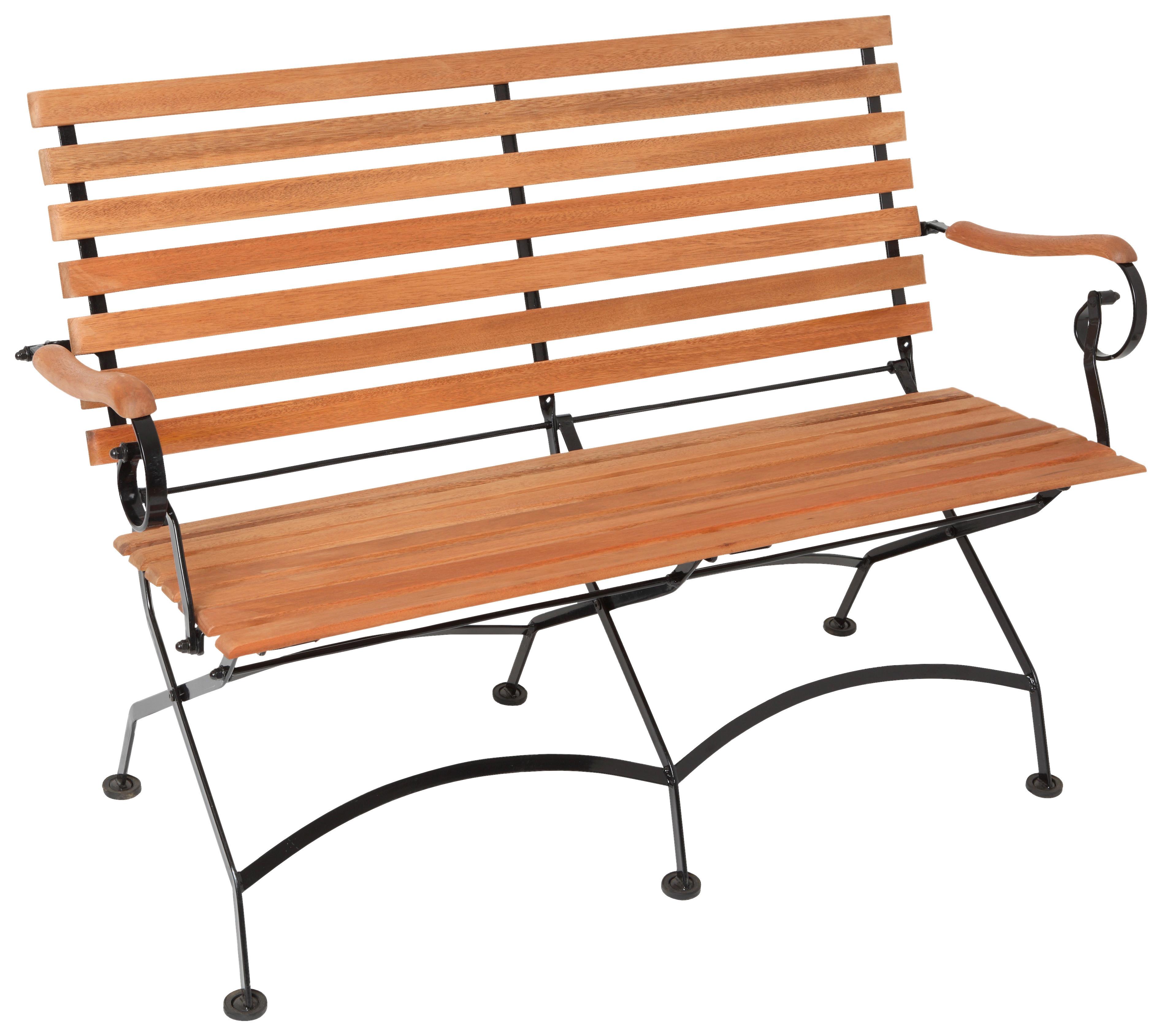 wohnli-moebel-suche-001442001204 Wohnli Möbelsuche - Gartenbank Schlossgarten Natur/Schwarz aus Eukalyptus