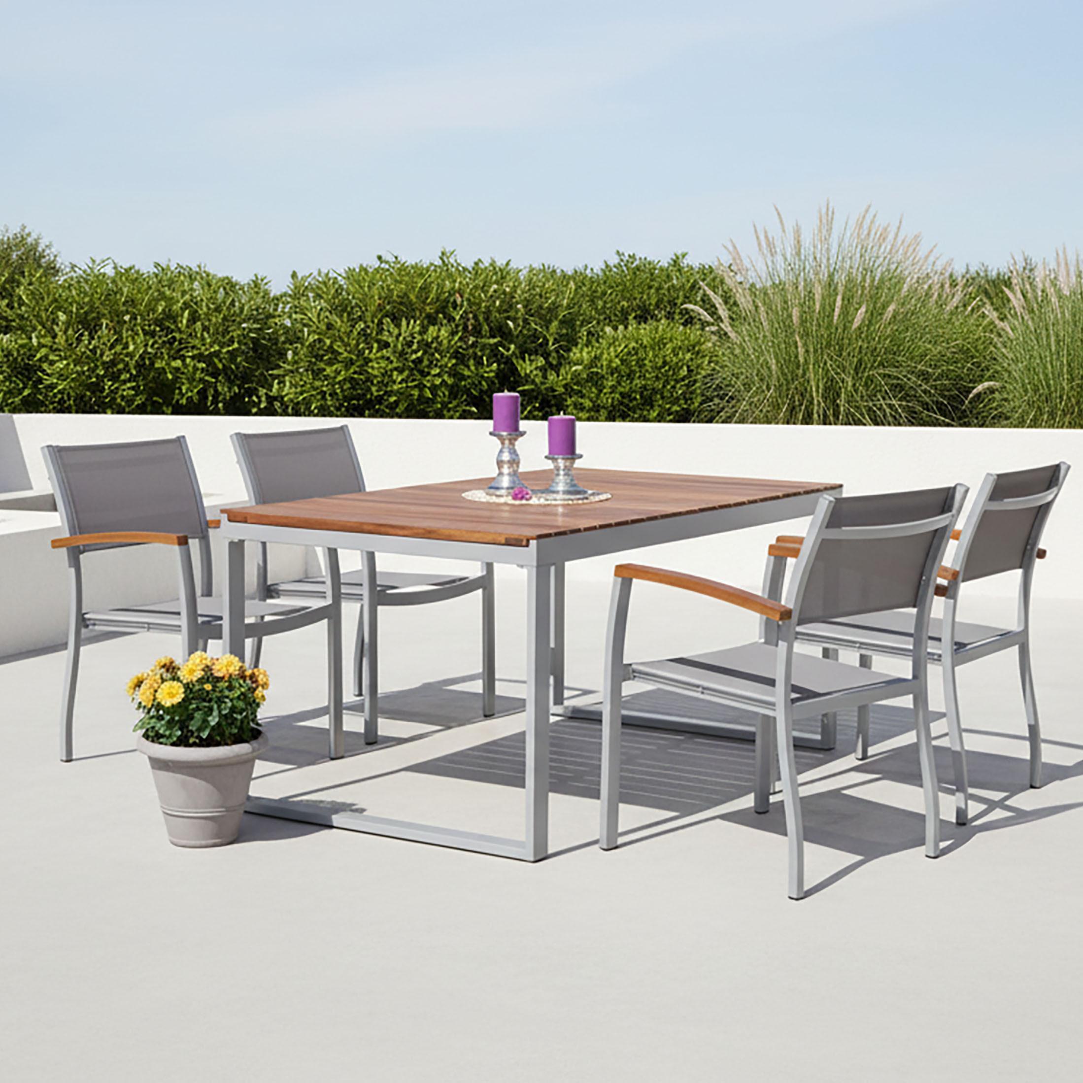 wohnli-moebel-suche-001442002110 Wohnli Möbelsuche - Gartenmöbel Set 5-tlg. Naxos Akazienholz