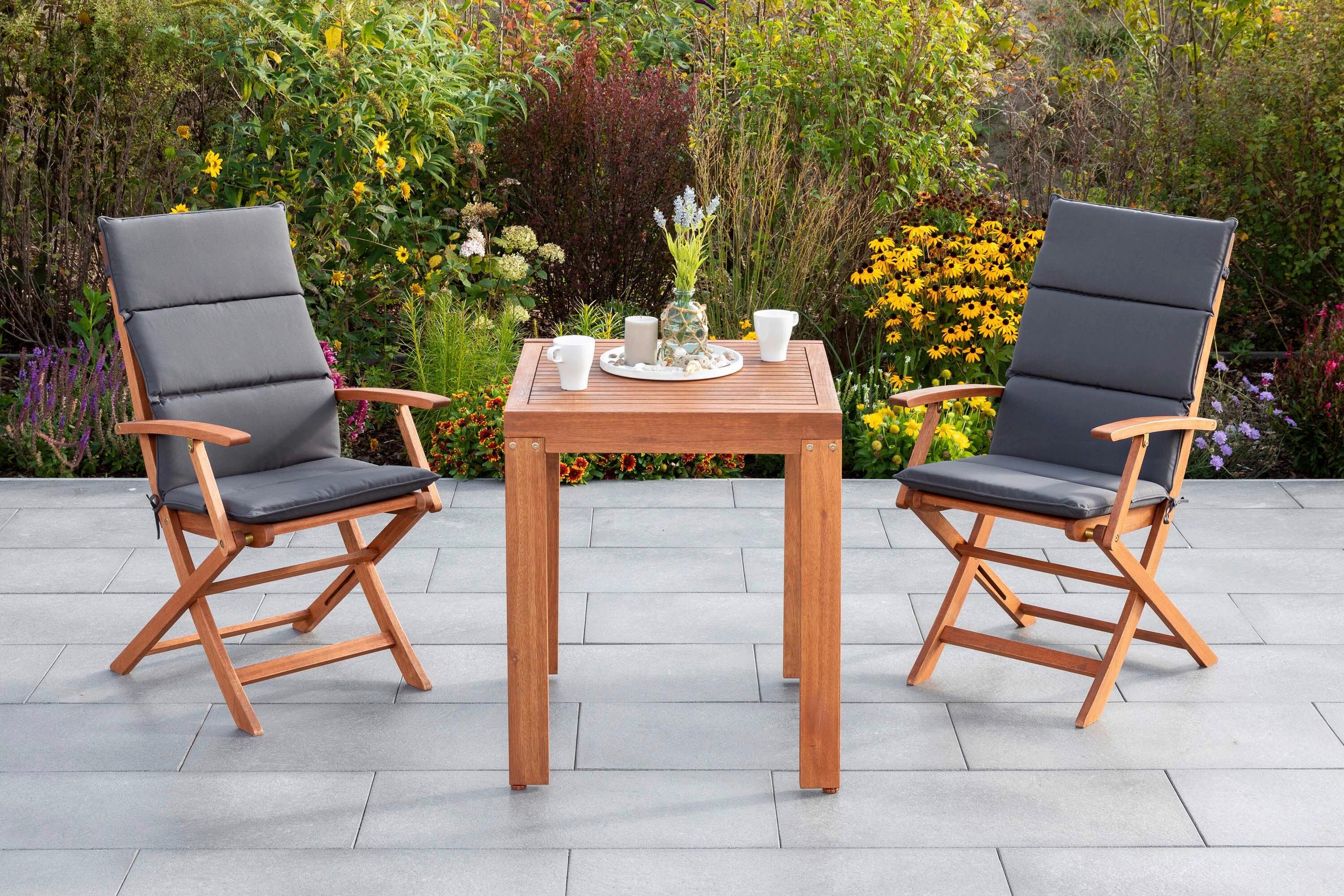 wohnli-moebel-suche-001442004817 Wohnli Möbelsuche - Gartentischgruppe Comodoro 5-tlg. Echtholz/Grau