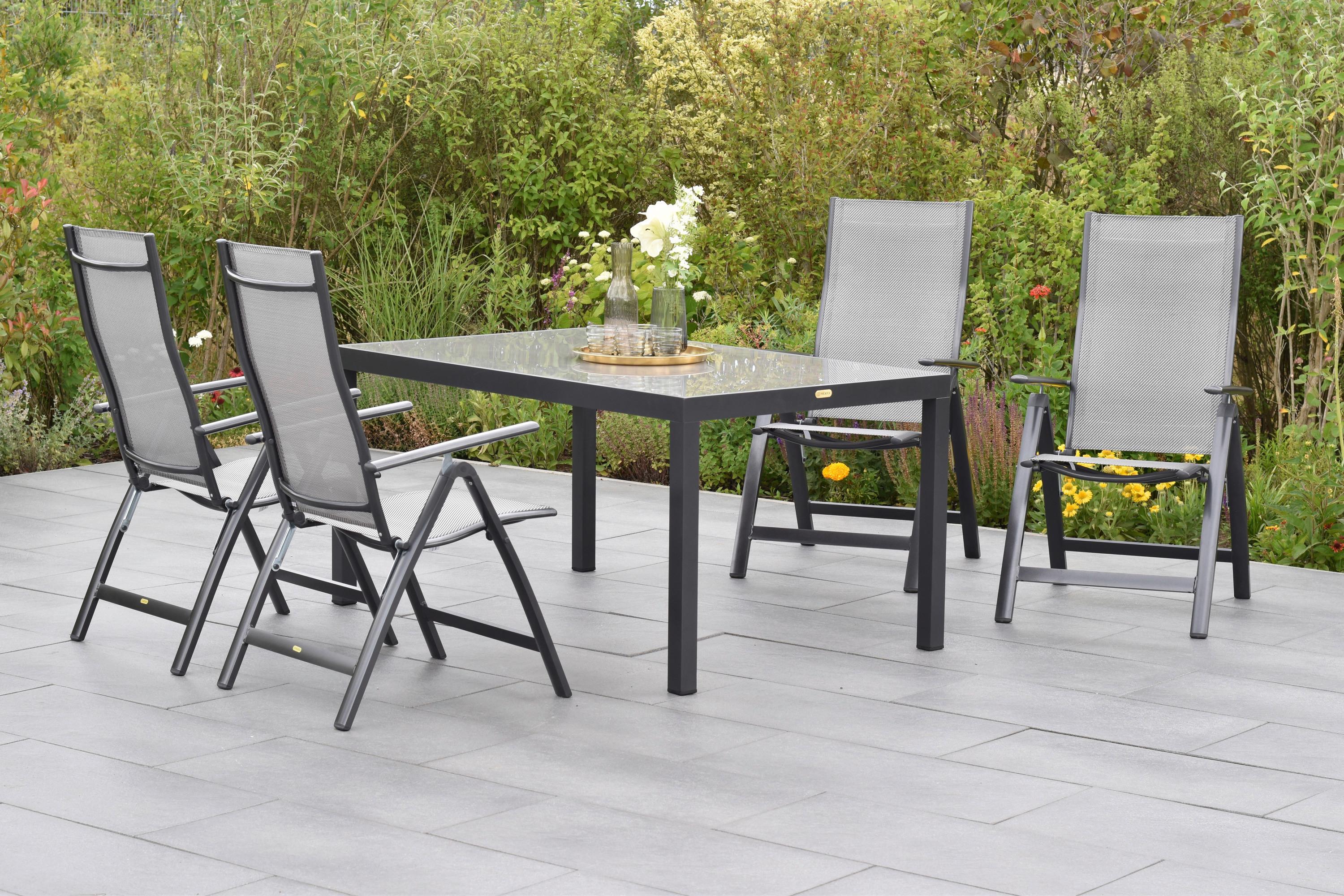 GARTENSET CARRARA Metall, Textil Gardenson Garten & Outdoor > Gartenmöbel > Gartenmöbel-Sets Braun