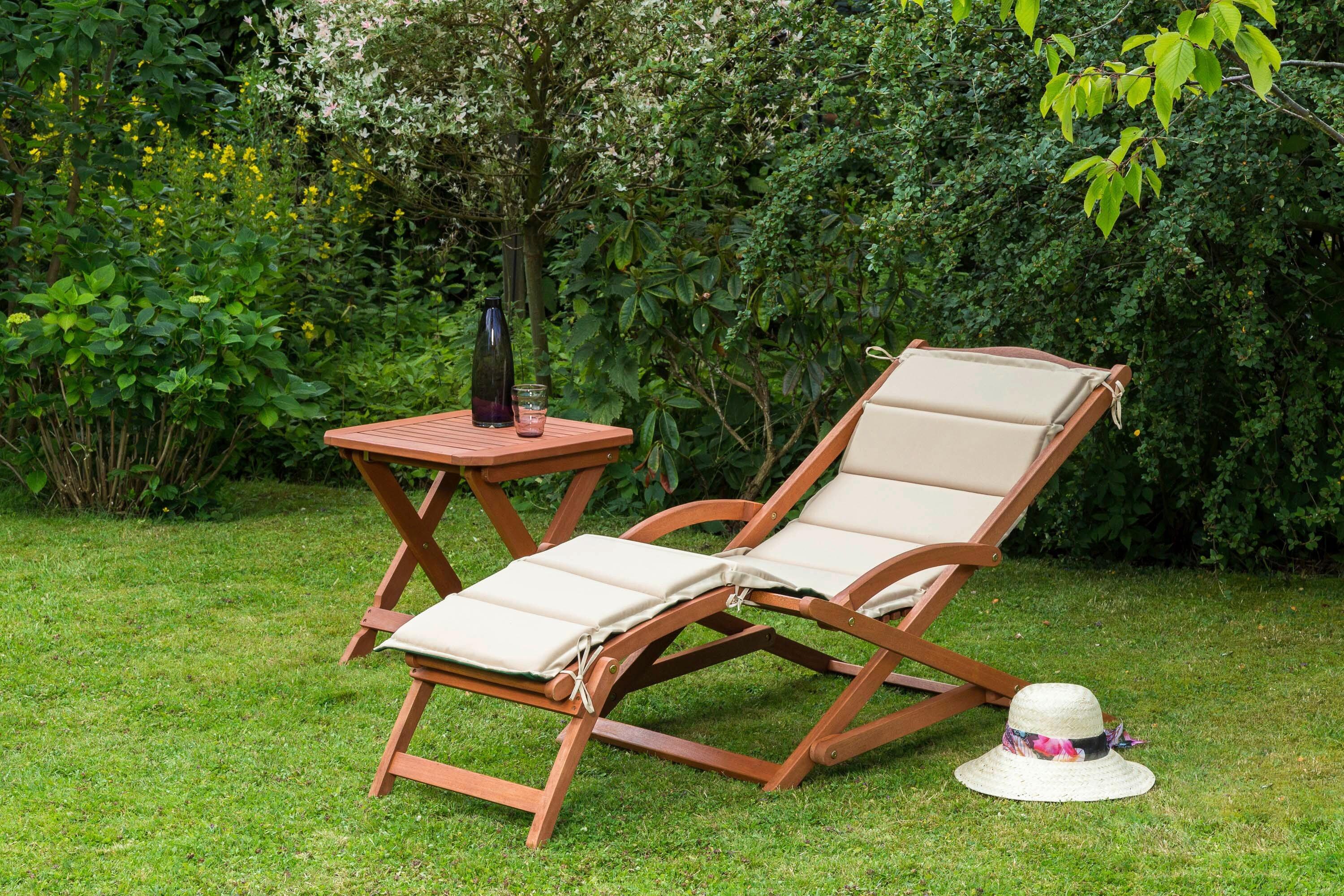 wohnli-moebel-suche-001442006903 Wohnli Möbelsuche - Bäderliege Copa Cabana klappbar Echtholz/Grün/Beige