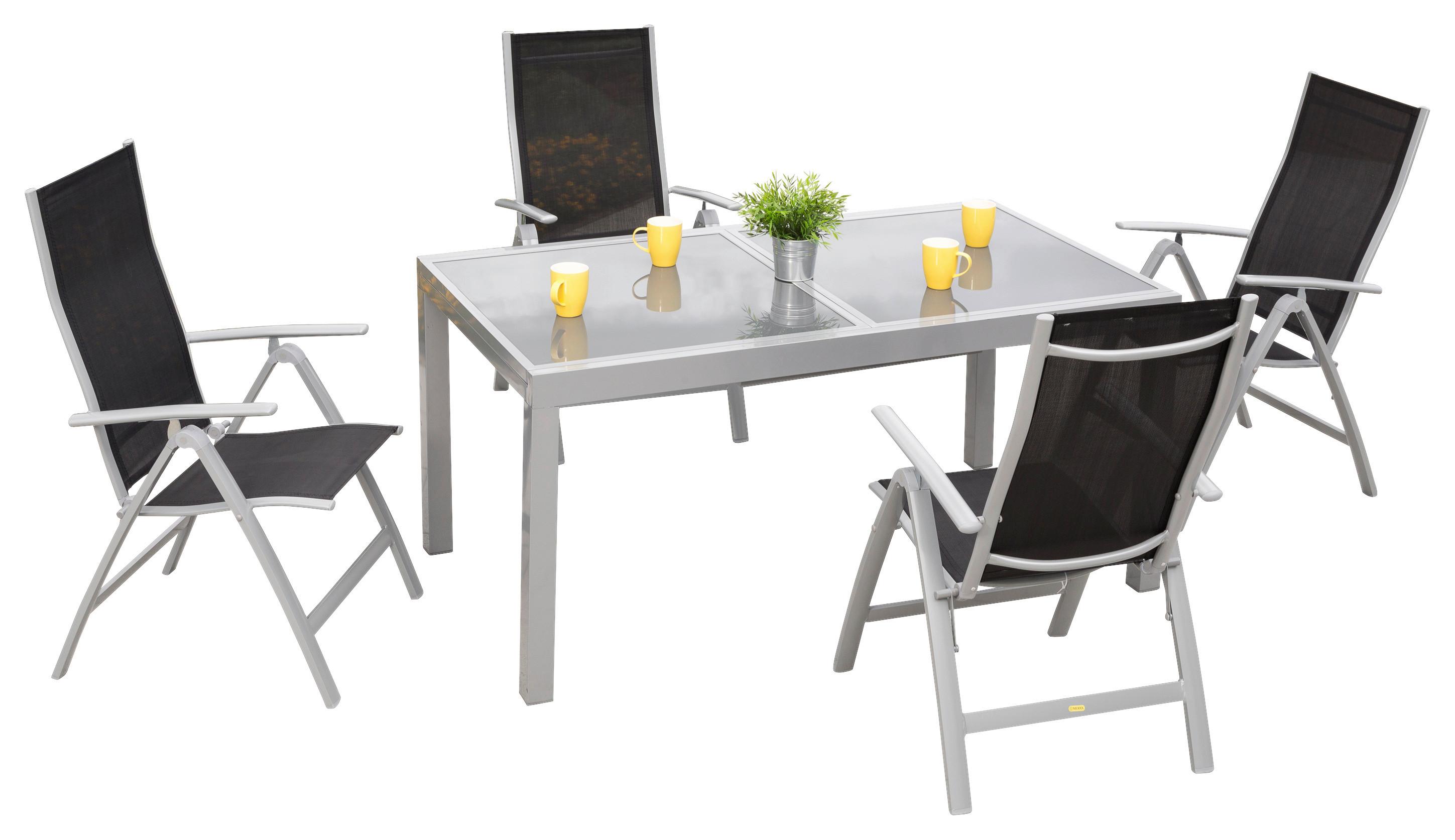 wohnli-moebel-suche-001442009103 Wohnli Möbelsuche - Gartengarnitur 5-tlg. Carrara Metall/Textil/Glas