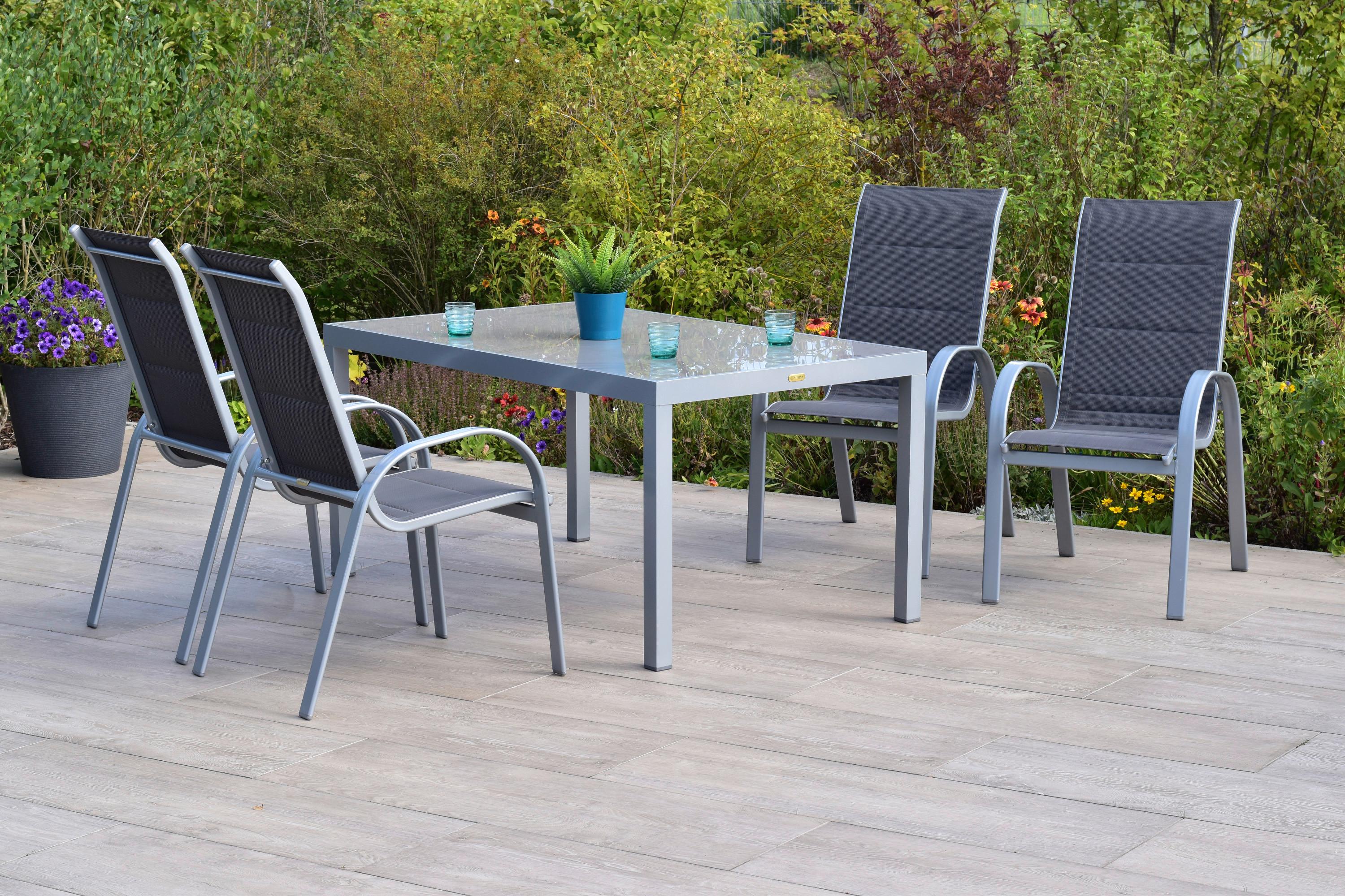 GARTENSET AMALFI DI LUSSO Metall, Textil Gardenson Garten & Outdoor > Gartenmöbel > Gartenmöbel-Sets Anthrazit