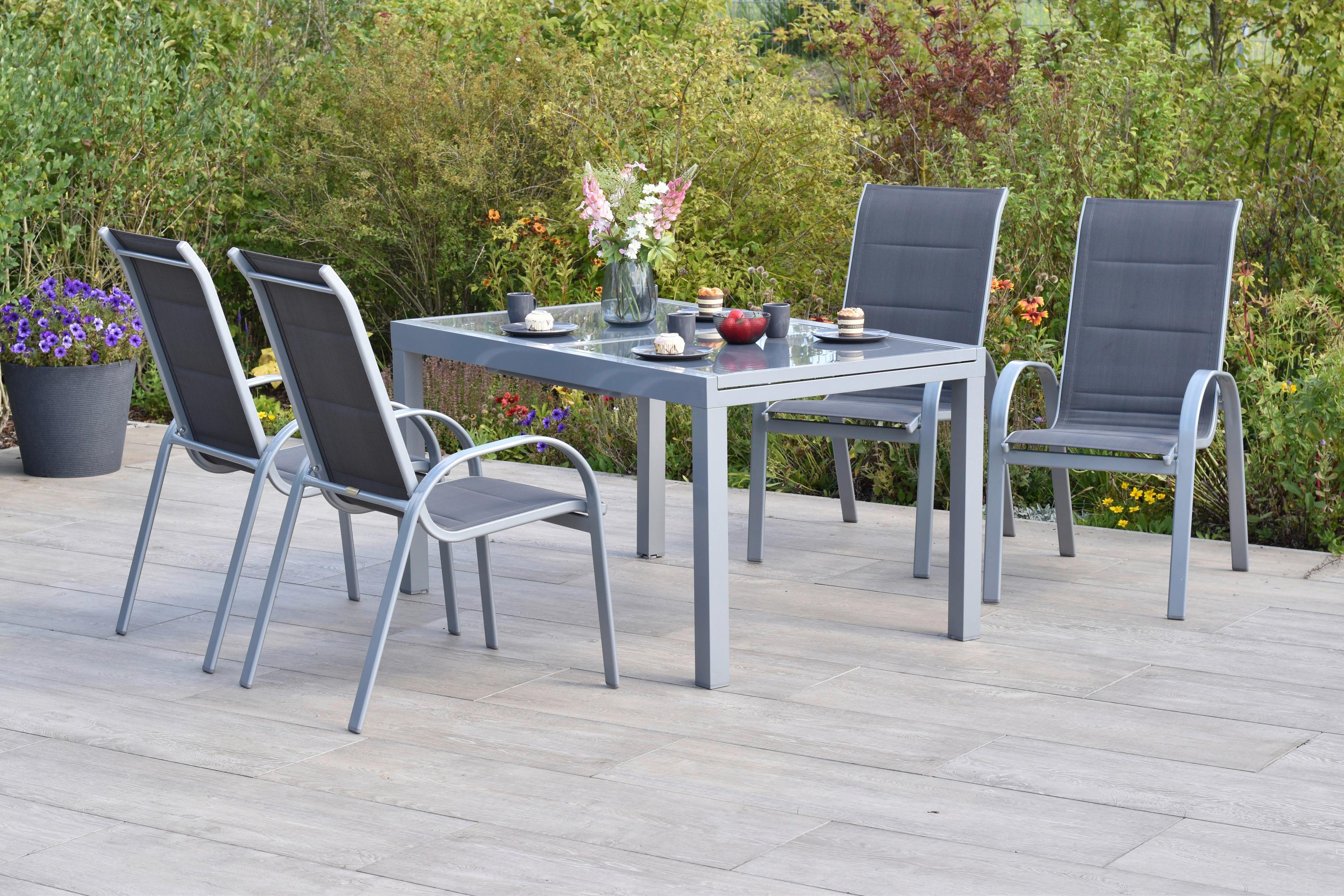 GARTENSET AMALFI DI LUSSO Metall, Textil Gardenson Garten & Outdoor > Gartenmöbel > Gartenmöbel-Sets Anthrazit