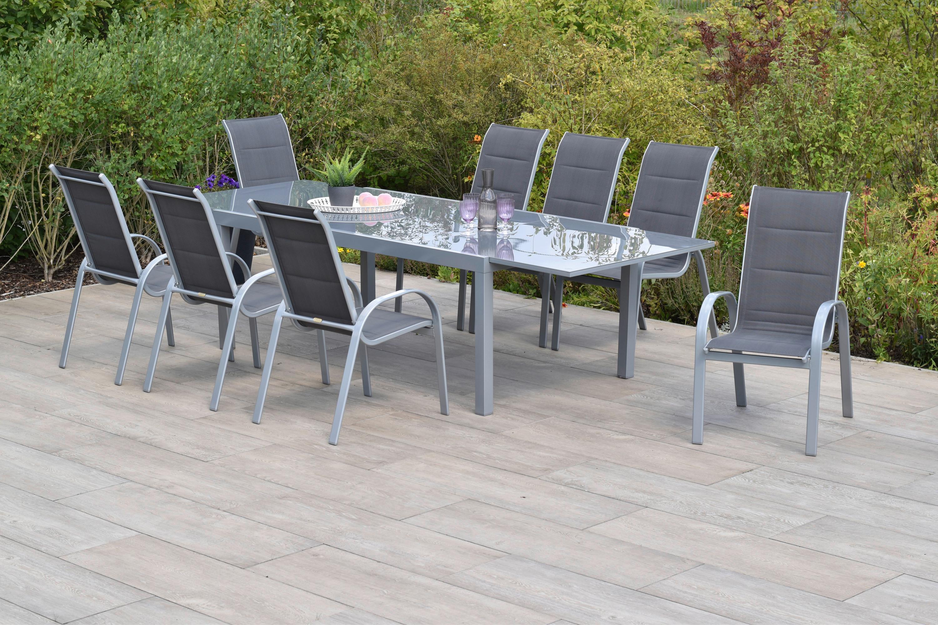 GARTENSET AMALFI DI LUSSO Textil, Metall Gardenson Garten & Outdoor > Gartenmöbel > Gartenmöbel-Sets Anthrazit