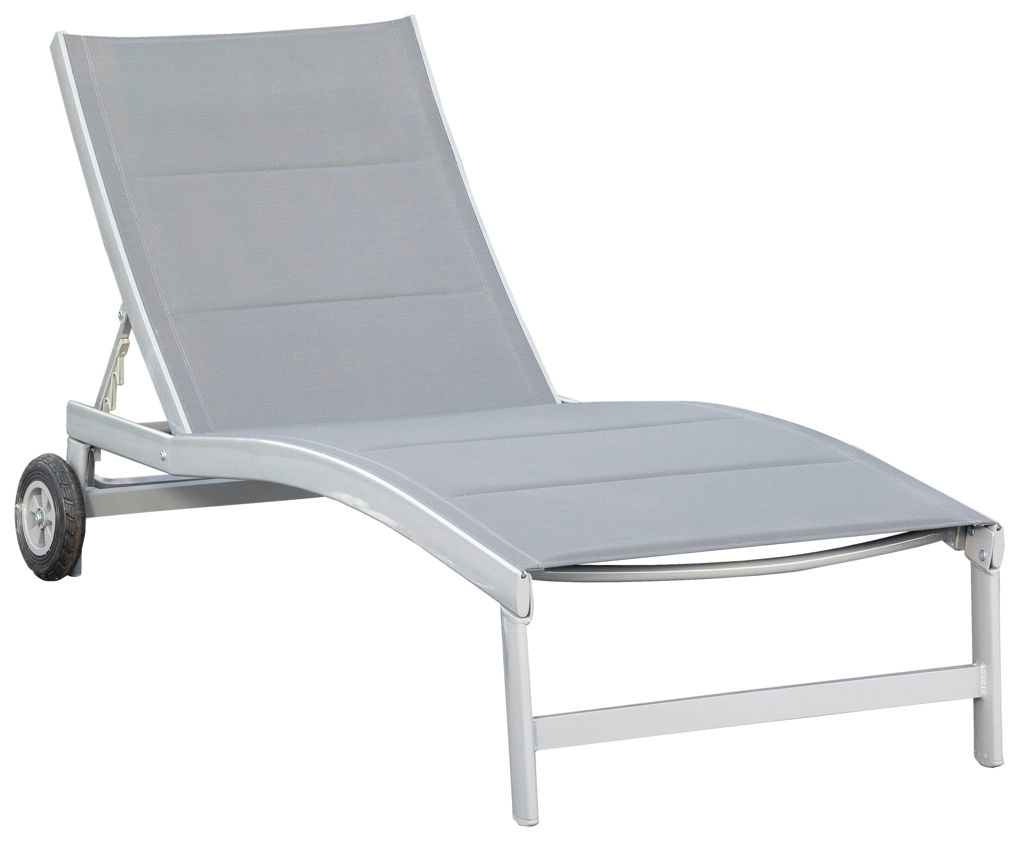 wohnli-moebel-suche-001442009901 Wohnli Möbelsuche - Gartenliege San Marino Metall/ Textil verstellbar mit Räder