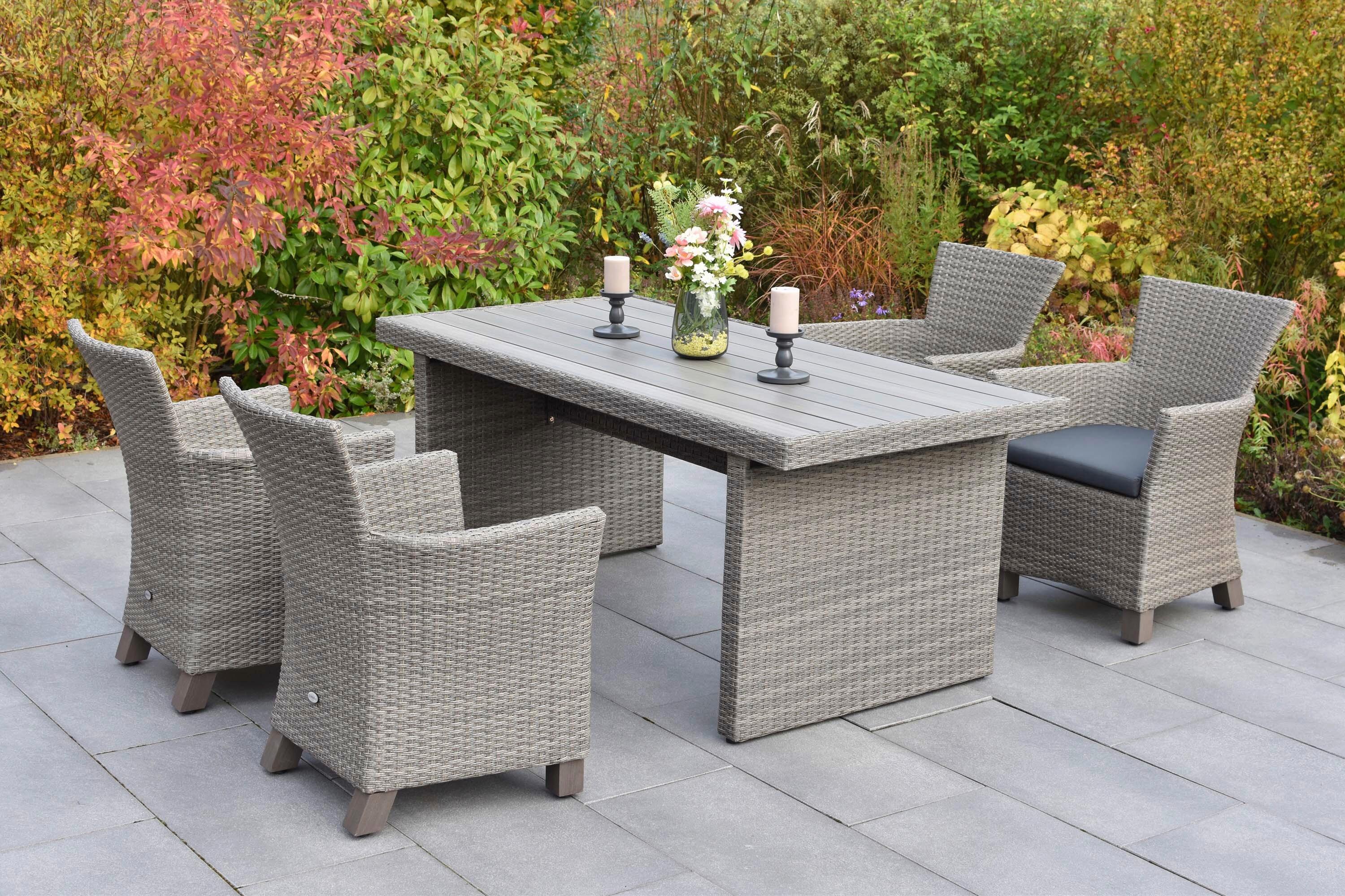 wohnli-moebel-suche-001442010607 Wohnli Möbelsuche - Gartentischgruppe Toskana 9-tlg. Grau