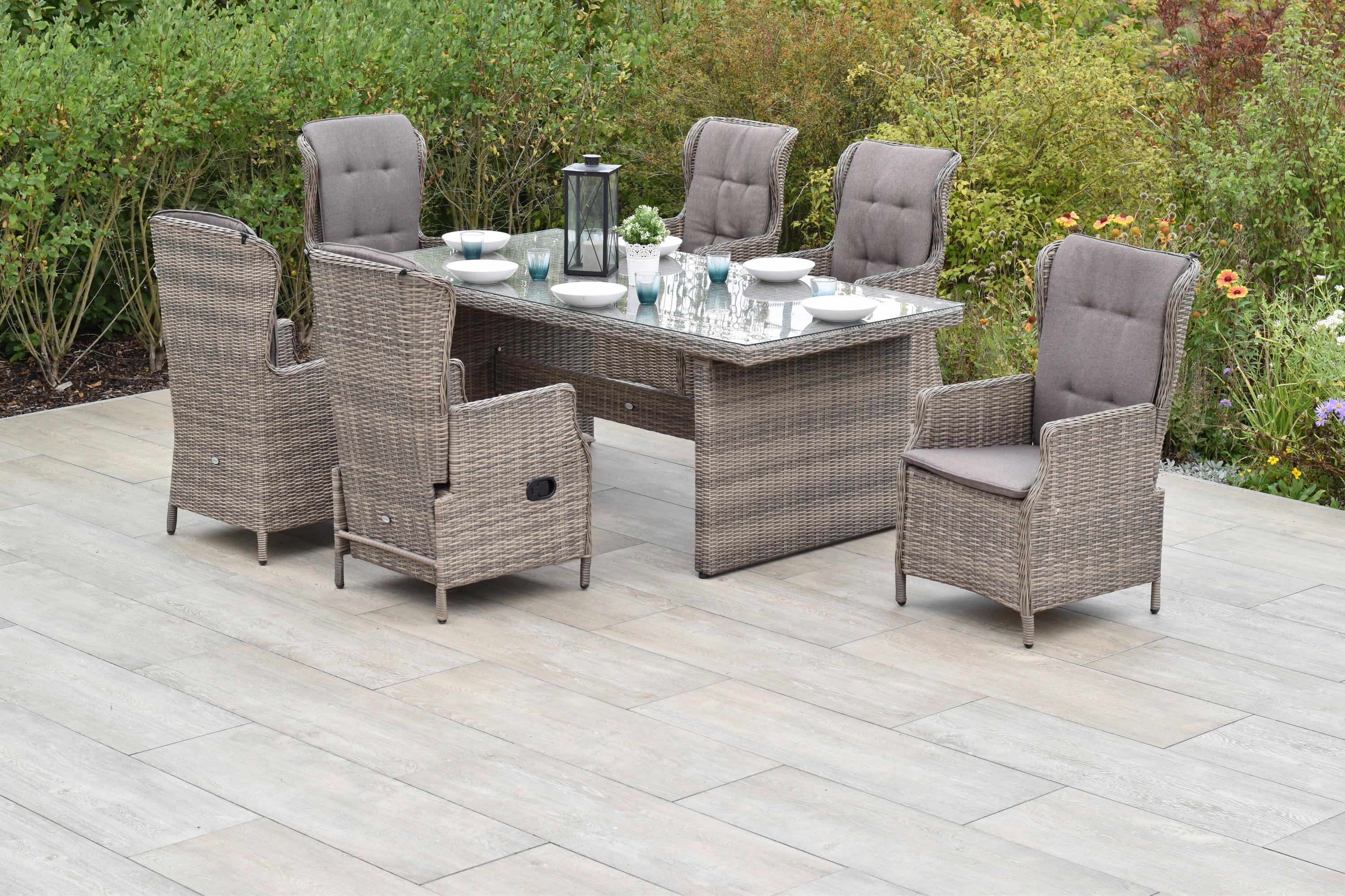 GARTENSET RIVIERA Metall, Kunststoff, Textil Gardenson Garten & Outdoor > Gartenmöbel > Gartenmöbel-Sets Grau