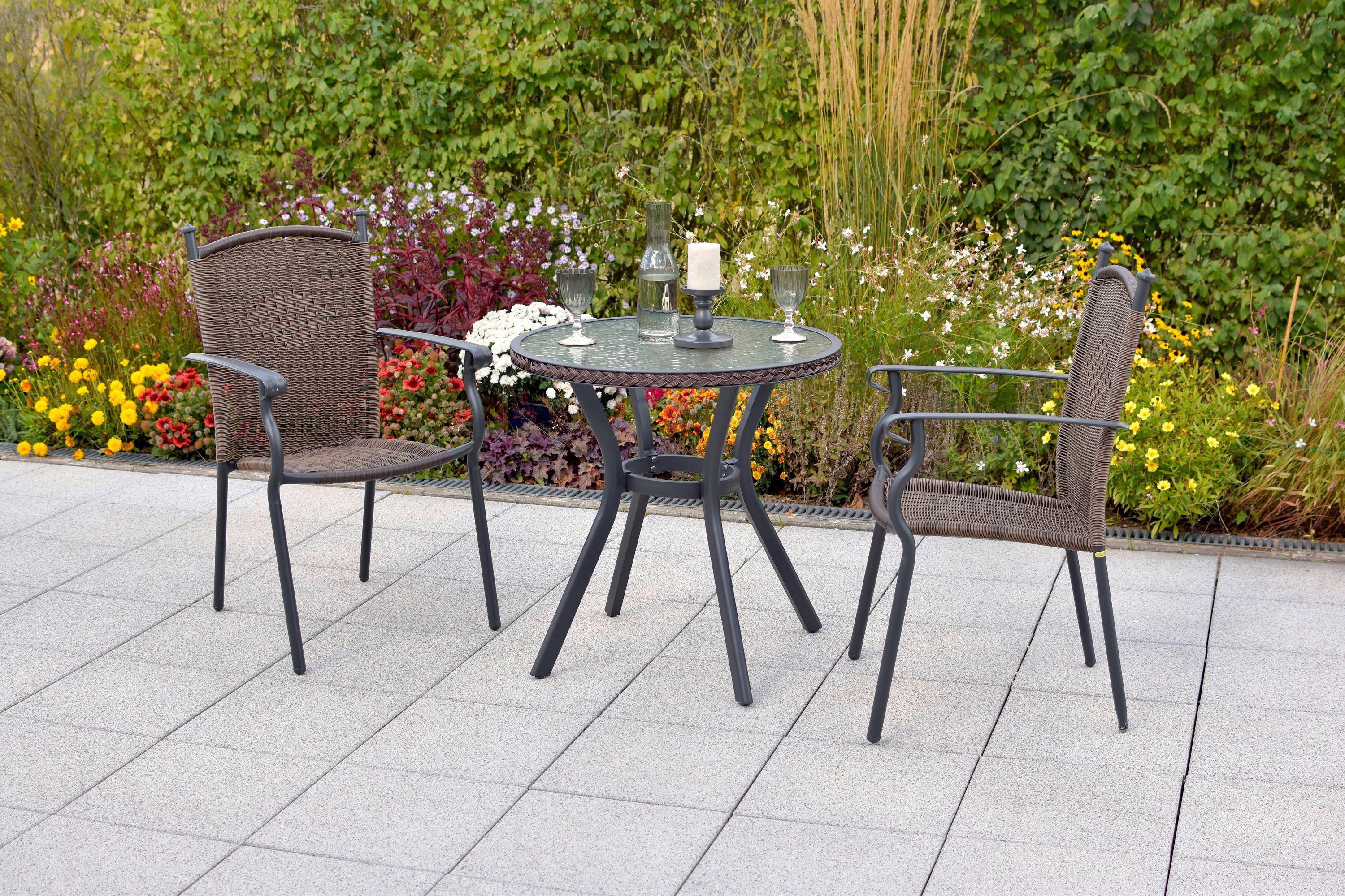 GARTENSET ROMA Metall, Kunststoff Gardenson Garten & Outdoor > Gartenmöbel > Gartenmöbel-Sets Braun