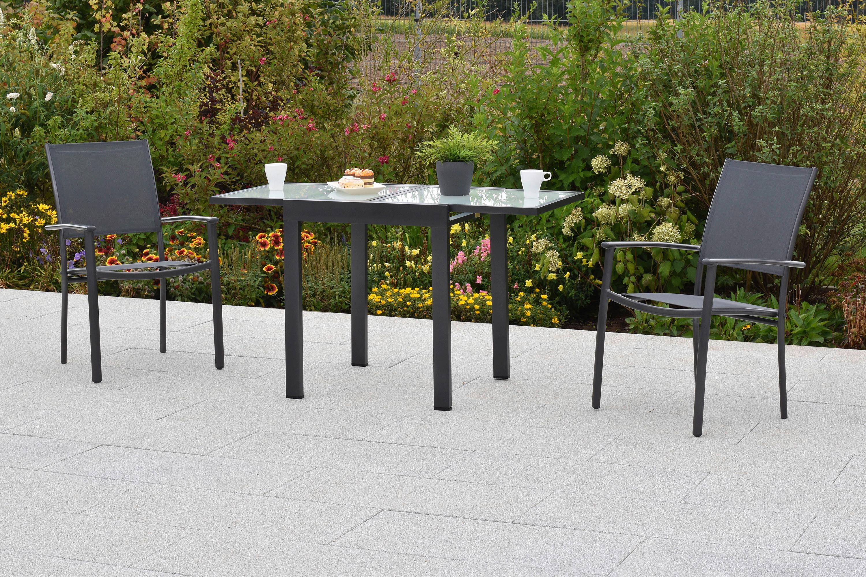 GARTENSET MILANO Metall, Textil Gardenson Garten & Outdoor > Gartenmöbel > Gartenmöbel-Sets Grau