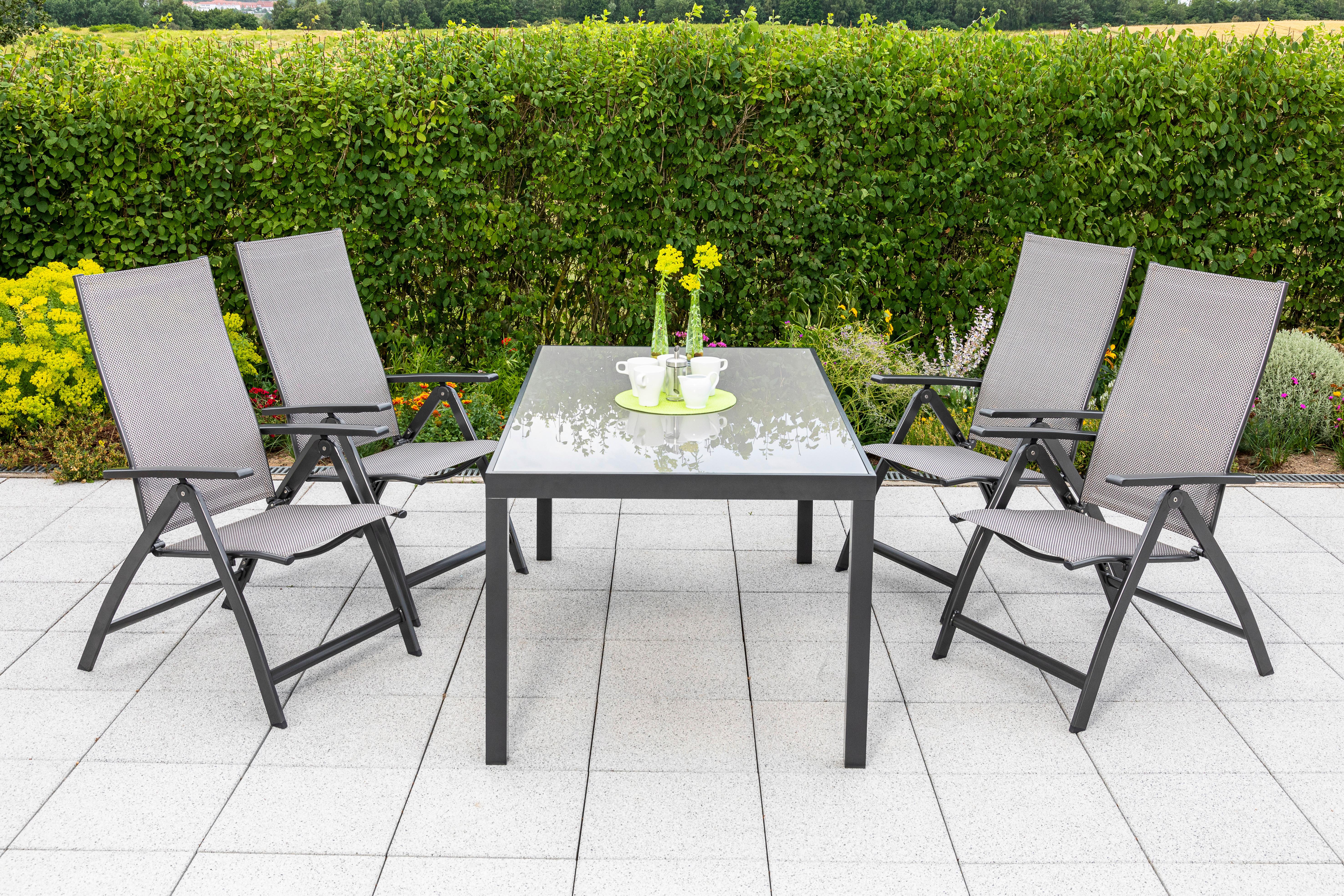 GARTENSET VICENZA Metall, Textil Gardenson Garten & Outdoor > Gartenmöbel > Gartenmöbel-Sets Braun