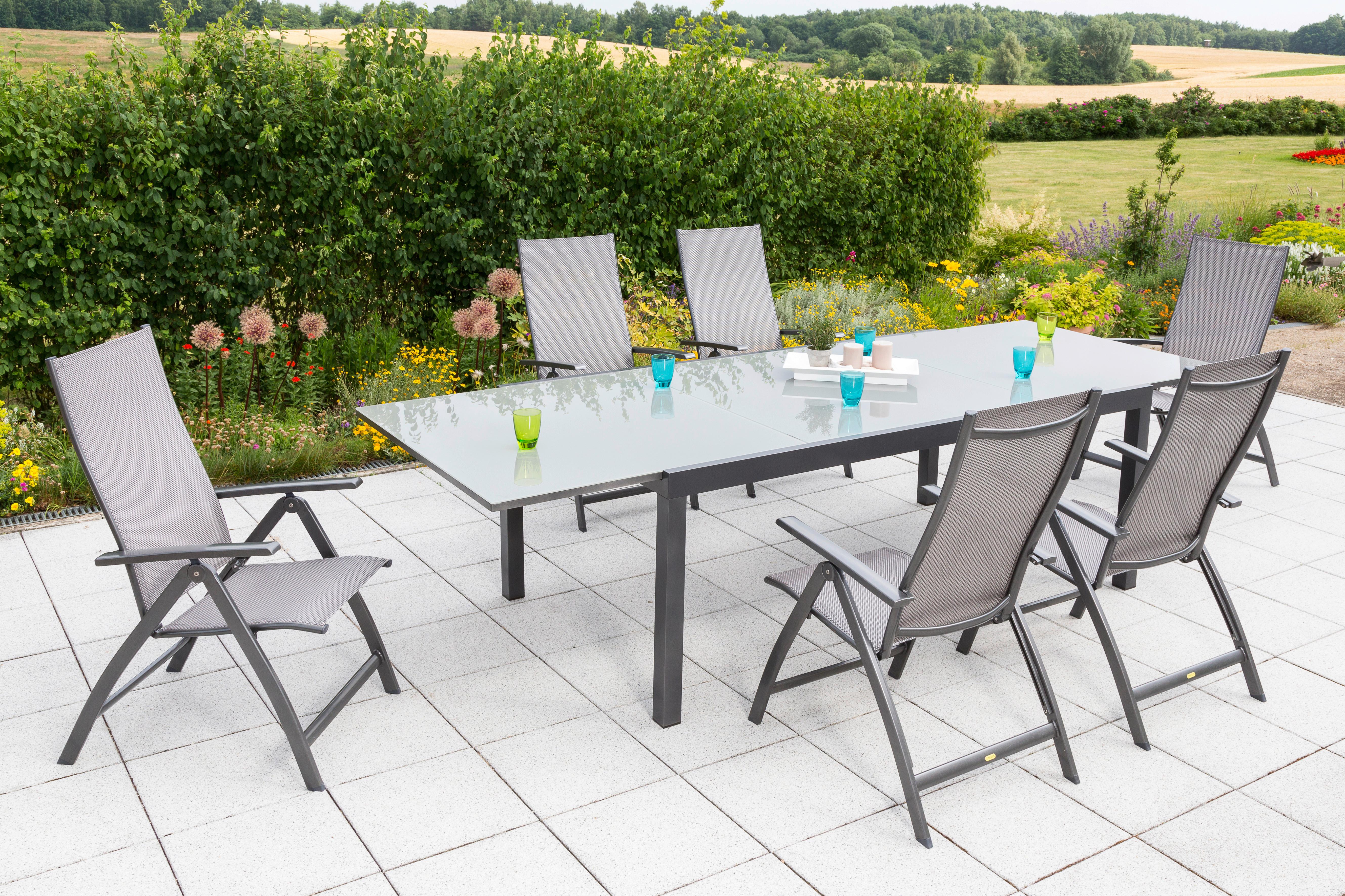GARTENSET VICENZA Metall, Textil Gardenson Garten & Outdoor > Gartenmöbel > Gartenmöbel-Sets Braun
