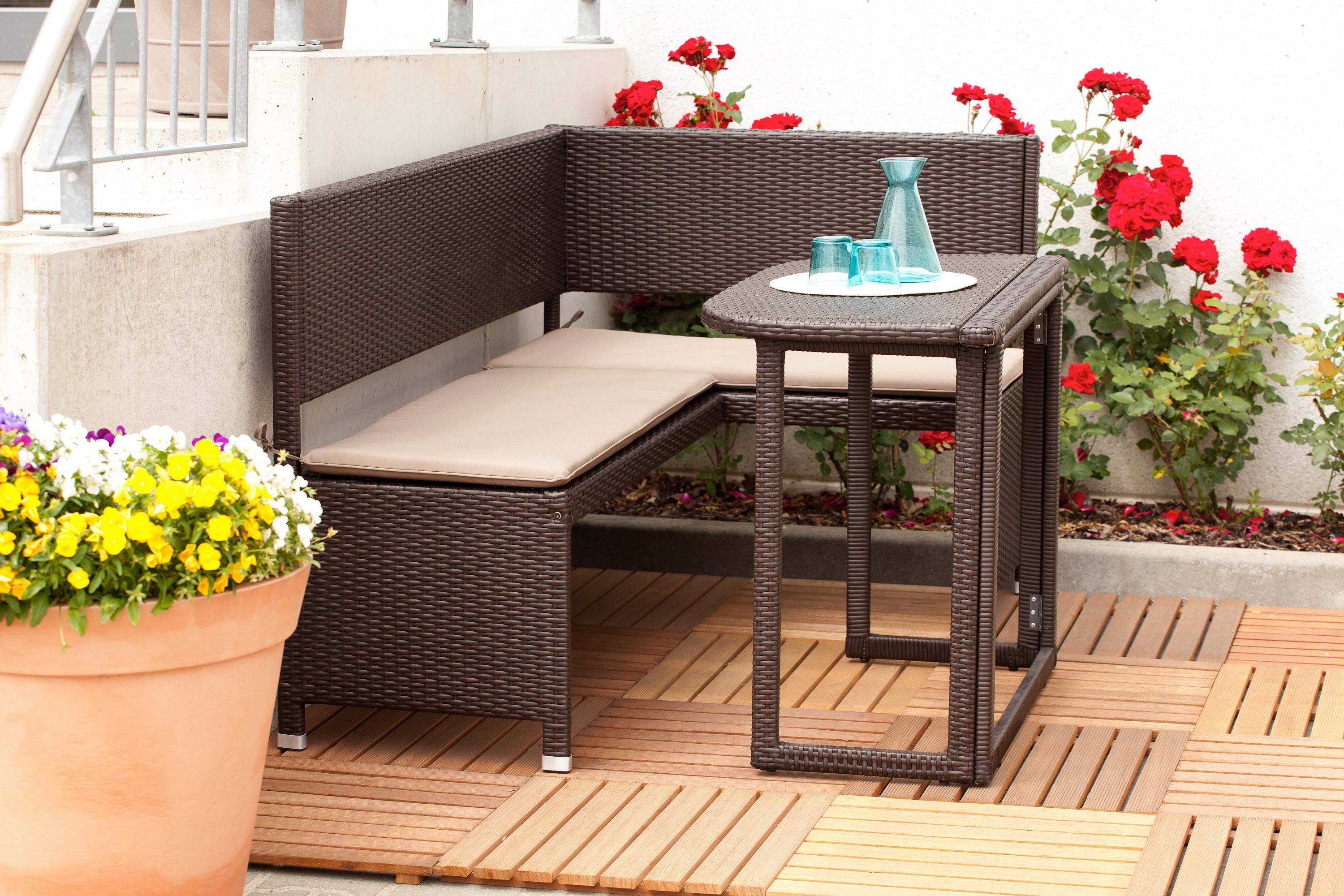 wohnli-moebel-suche-001442026201 Wohnli Möbelsuche - Gartenset inkl. Sitzkissen Braun