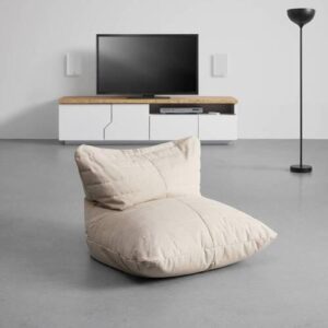 wohnli-moebel-suche-001443000102-1 Sitzsack Marta Beige Webstoff Textil Bessagi Home Wohnzimmermöbel Beige