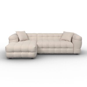 Wohnli Möbelsuche - Wohnlandschaft Magda Creme Bouclé