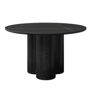 wohnli-moebel-suche-001467004301 Wohnli Möbelsuche - Esstisch Kiano Holz/Keramik Schwarz Ø ca. 130 cm