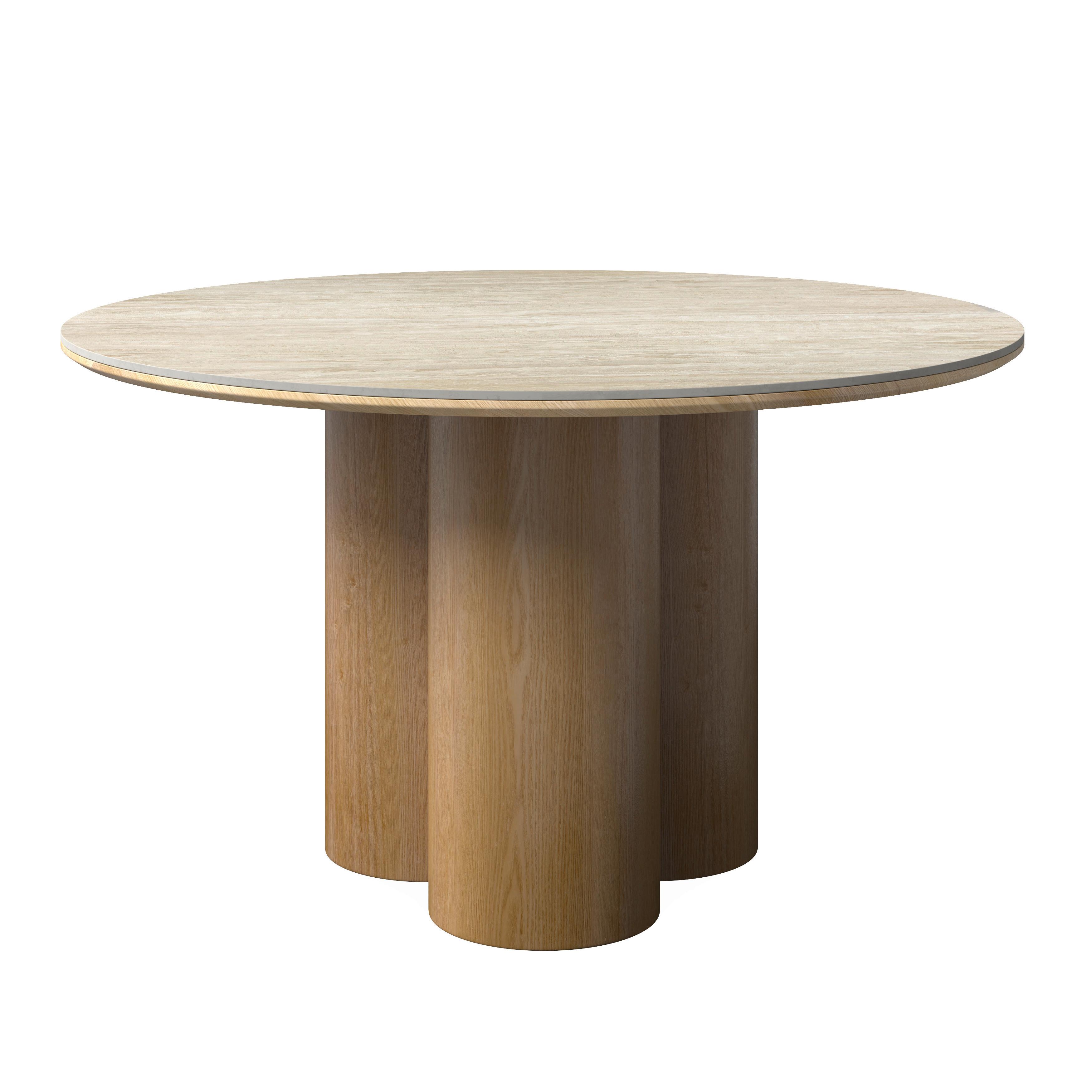 wohnli-moebel-suche-001467004302 Wohnli Möbelsuche - Esstisch Kiano Holz/Keramik Creme ca. 130/130/75 cm