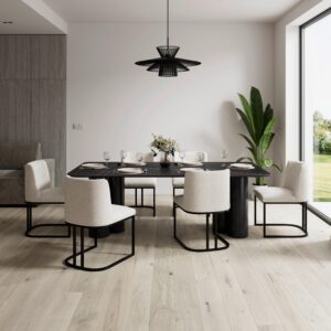 wohnli-moebel-suche-001467004401-1 Esstisch Kiano Holz/Keramik Schwarz ca. 220x105x76 cm Holz, Keramik, Holzwerkstoff Bessagi Home Möbel > Tische > Esstische > Esstische Holz Schwarz