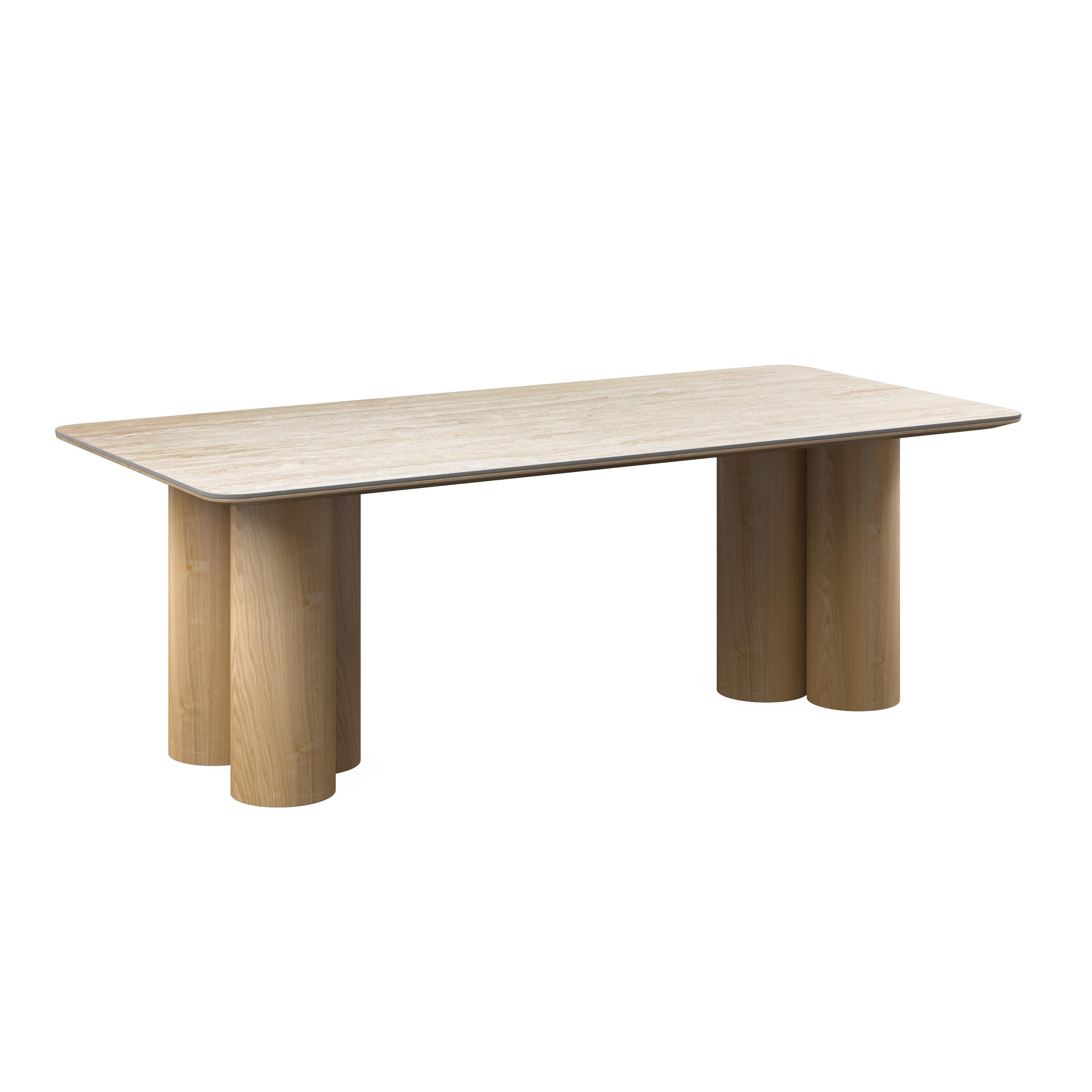wohnli-moebel-suche-001467004402 Wohnli Möbelsuche - Esstisch Kiano Holz/Keramik Creme ca. 220x105x76 cm