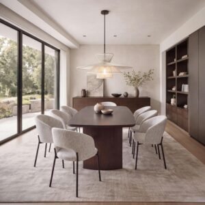 Esstisch Charlie Walnussfarben Holzwerkstoff, Holz Bessagi Home Möbel > Tische > Esstische > Esstische Holz Braun
