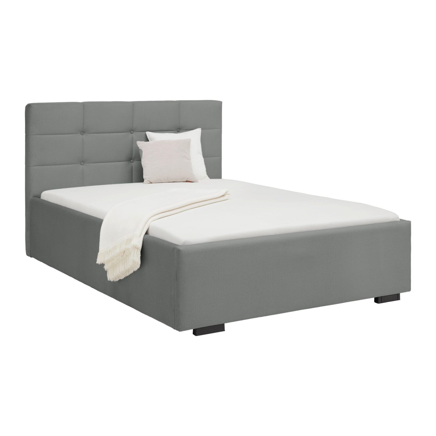 Wohnli Möbelsuche - Polsterbett Nelo in Grau ca. 140x200cm