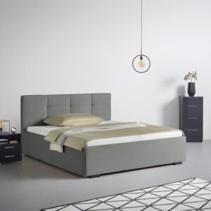 Polsterbett Nelo in Grau ca. 180x200cm Textil Mömax Möbel > Betten > Doppelbetten Grau