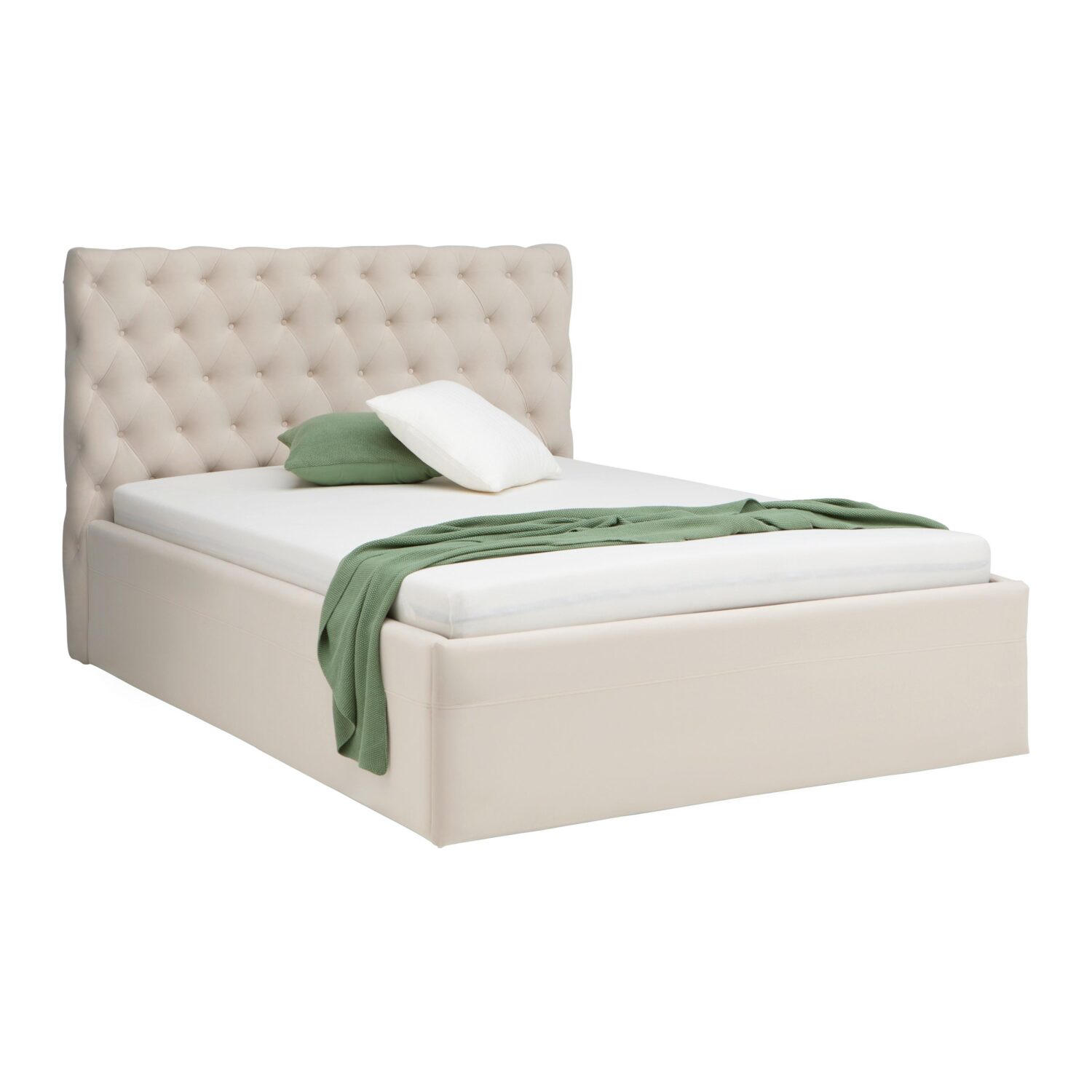 Wohnli Möbelsuche - Polsterbett Katar Beige ca. 140x200cm