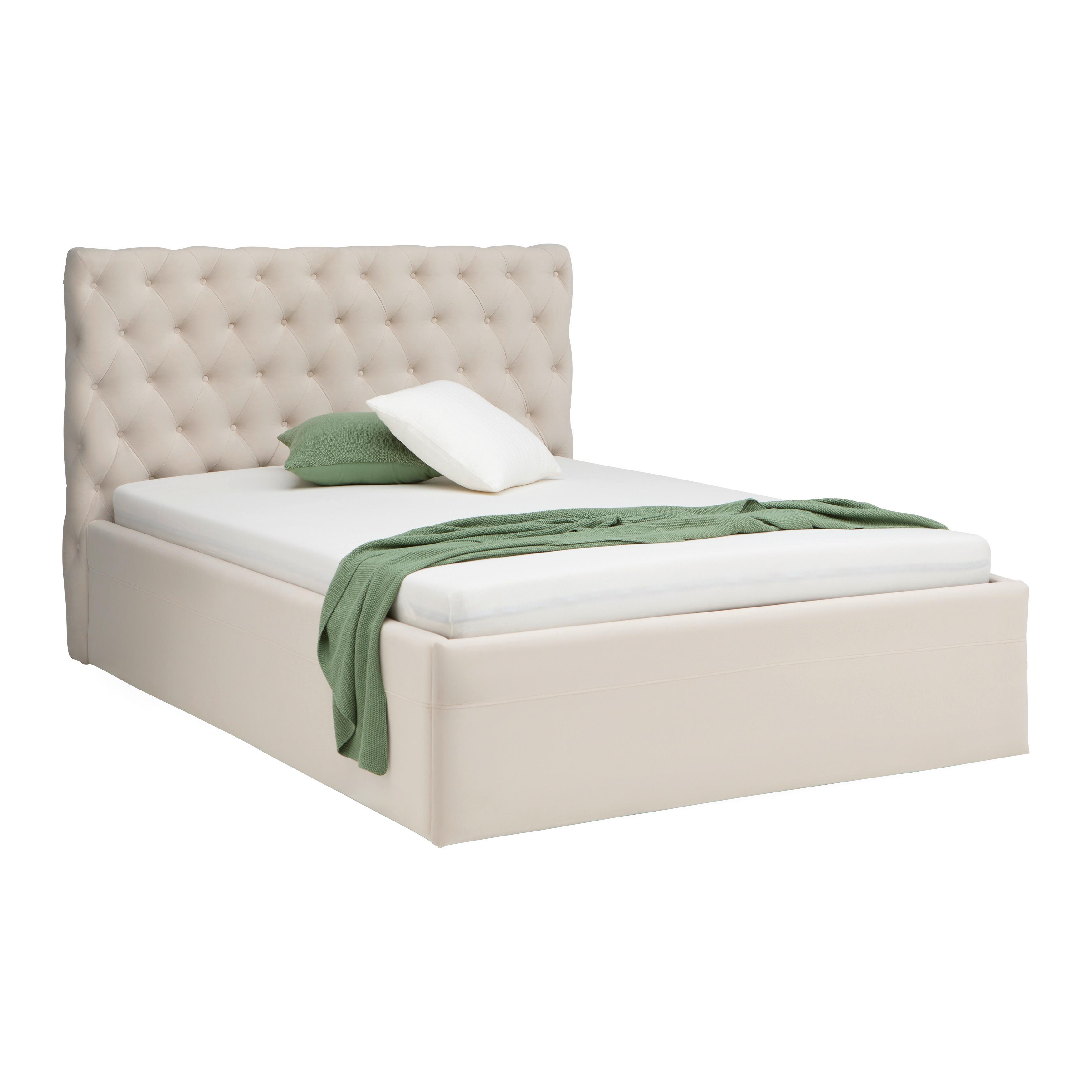 Wohnli Möbelsuche - Polsterbett Katar Beige ca. 160x200cm