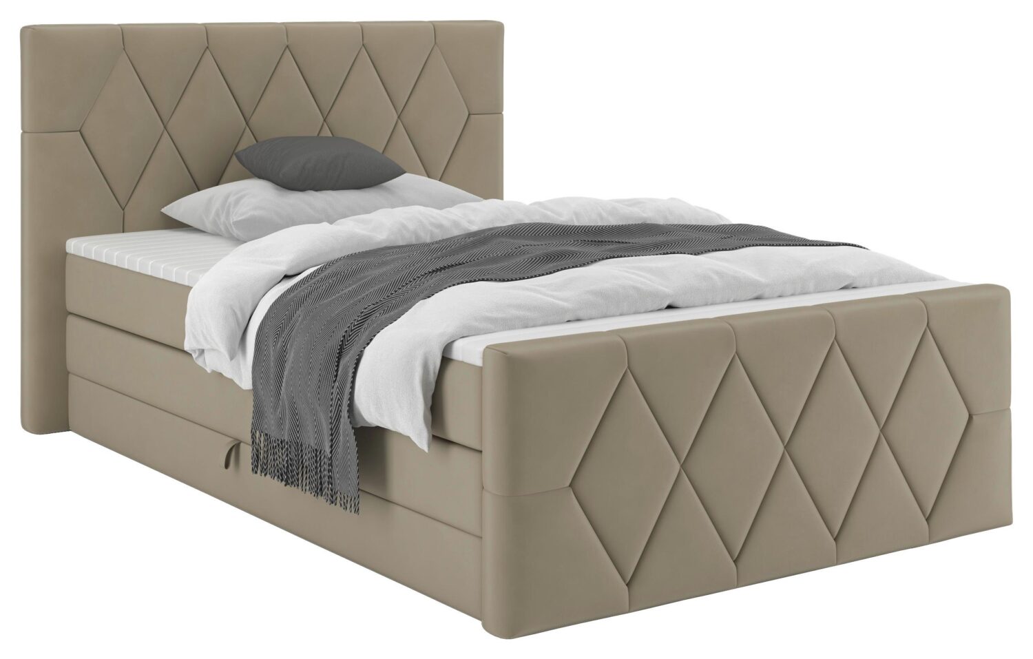 Wohnli Möbelsuche - Boxspringbett Josie B Beige ca. 140x200cm