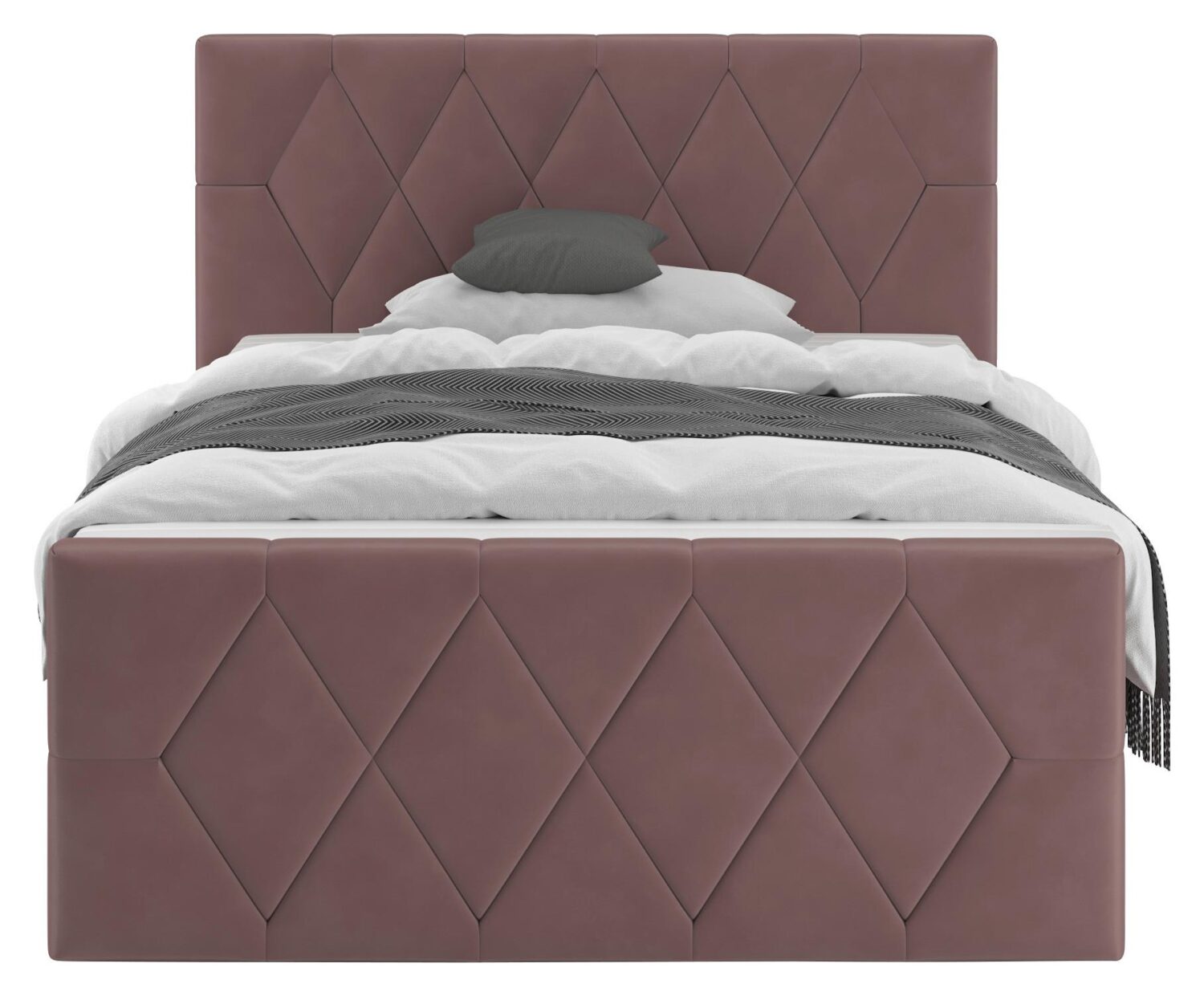 Boxspringbett Josie B Braun ca. 120x200cm Holz, Holzwerkstoff Mömax Möbel > Betten > Boxspringbetten Braun