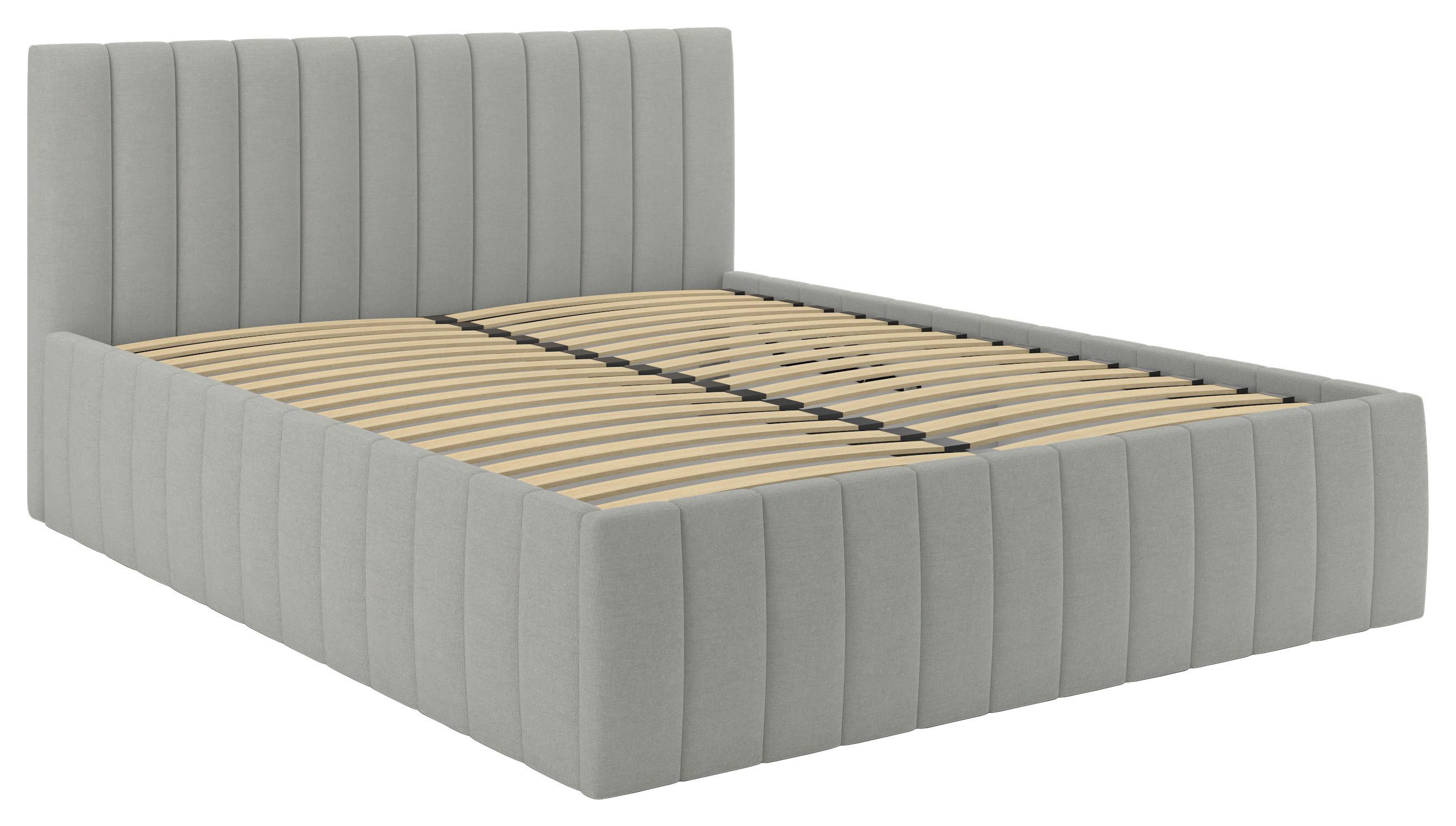 wohnli-moebel-suche-001523001216-1 Polsterbett Orinoco Grau ca. 160x200cm Holz, Textil, Holzwerkstoff Mömax Möbel > Betten > Polsterbetten Grau