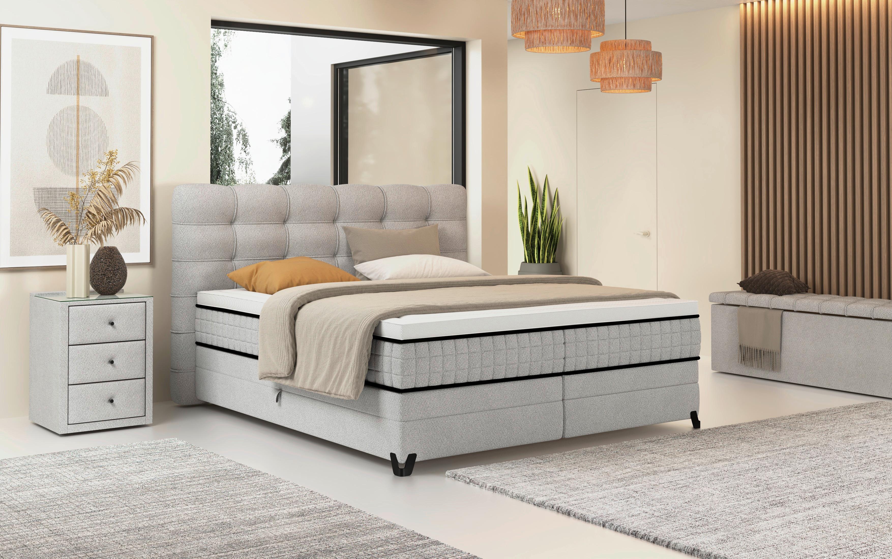 wohnli-moebel-suche-001523001702 Wohnli Möbelsuche - Boxspringbett Carmen C Hellgrau ca. 160x200cm