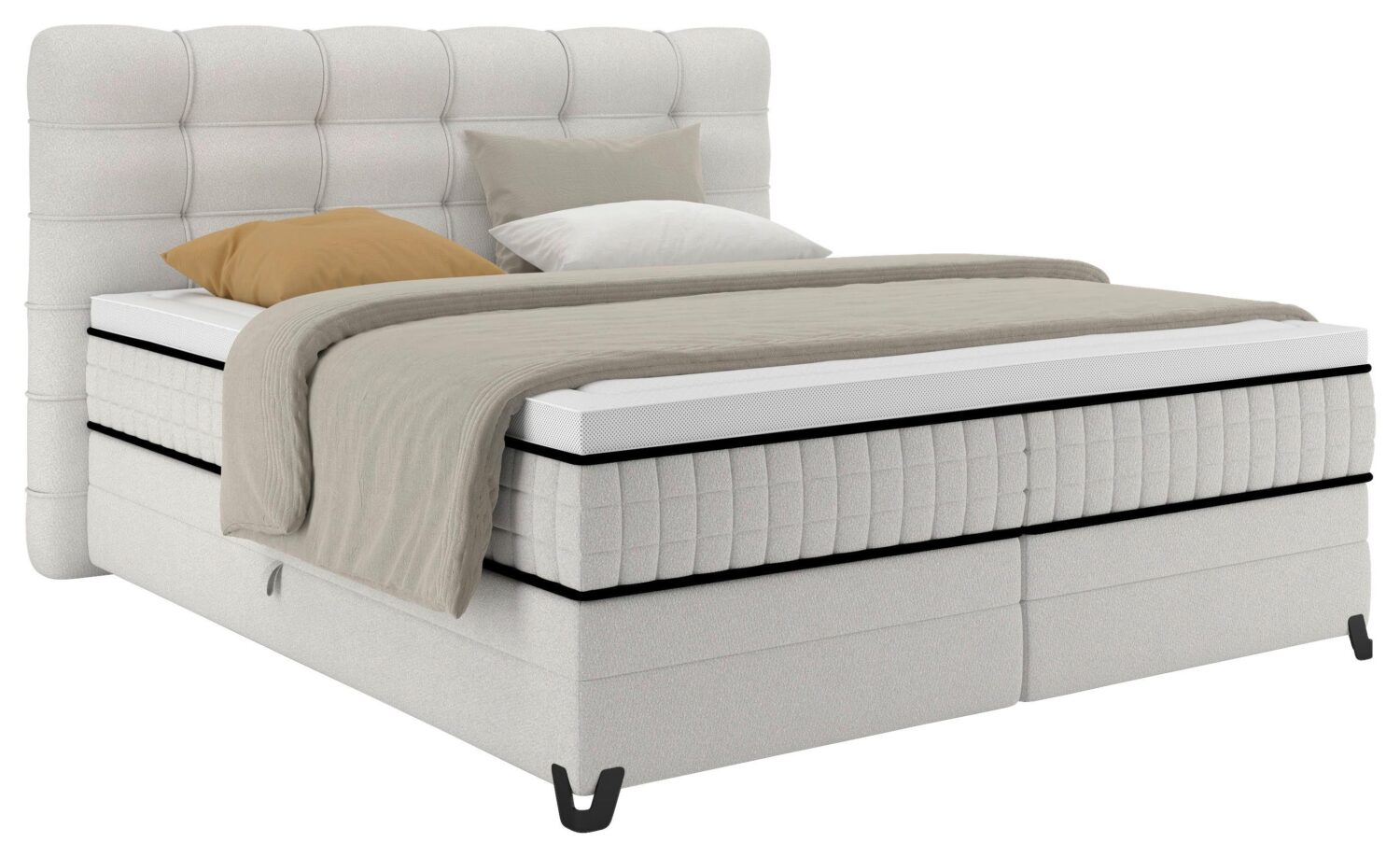 Wohnli Möbelsuche - Boxspringbett Carmen C Beige ca. 160x200cm