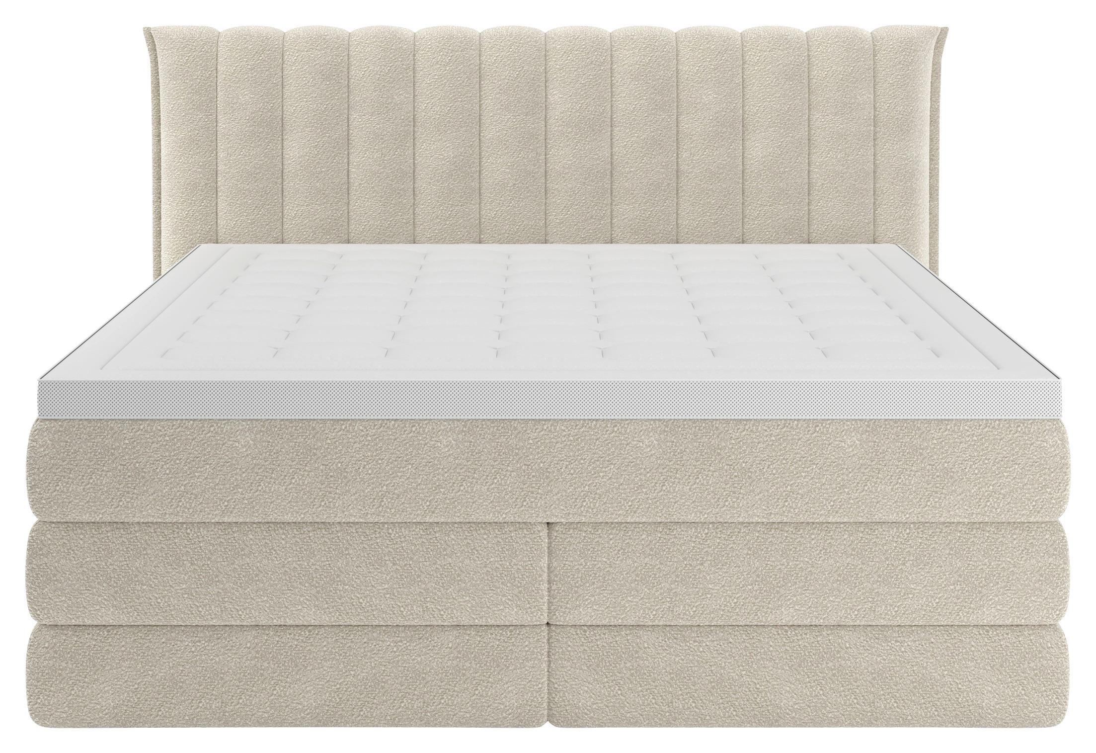 wohnli-moebel-suche-001523002029-1 Boxspringbett Lina Beige ca. 160x200cm Holz, Kunststoff, Textil, Holzwerkstoff Premium Living Möbel > Betten > Boxspringbetten Beige