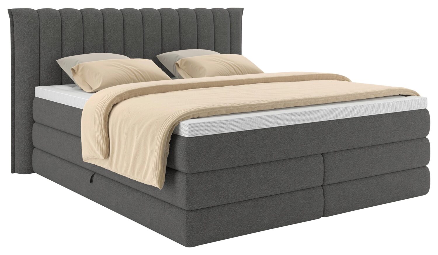 wohnli-moebel-suche-001523002047 Wohnli Möbelsuche - Boxspringbett Lina Anthrazit ca. 160x200cm