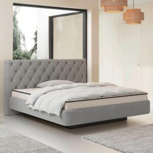 Polsterbett Pedro D Grau ca. 160x200cm Metall, Kunststoff, Holzwerkstoff Mömax Möbel > Betten > Polsterbetten Grau