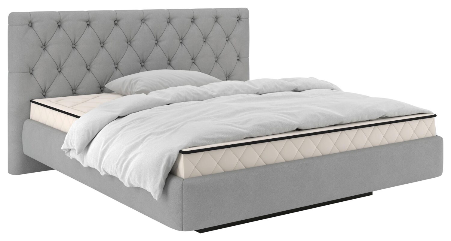 Wohnli Möbelsuche - Polsterbett Pedro D Grau ca. 160x200cm