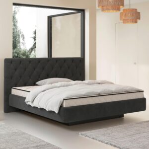 wohnli-moebel-suche-001523002225-1 Polsterbett Pedro D Schwarz ca. 180x200cm Metall, Kunststoff, Holzwerkstoff Mömax Möbel > Betten > Doppelbetten Schwarz