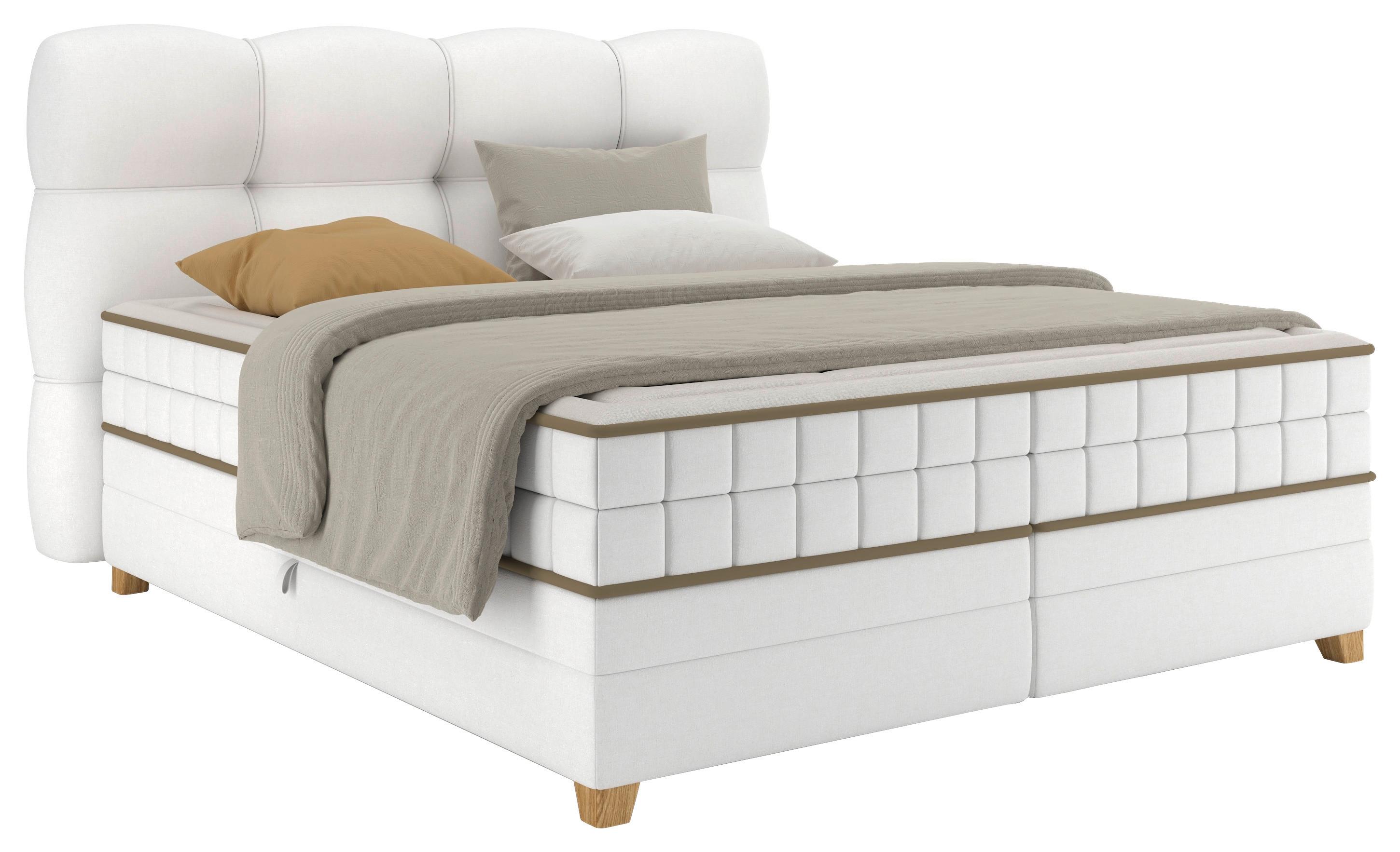 Wohnli Möbelsuche - Boxspringbett Bianco Beige ca. 160x200cm