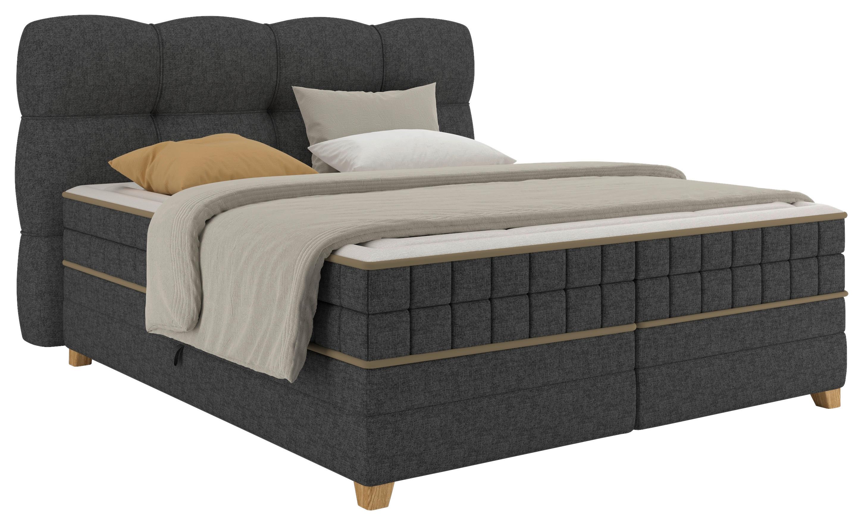 Wohnli Möbelsuche - Boxspringbett Bianco Anthrazit ca. 180x200cm