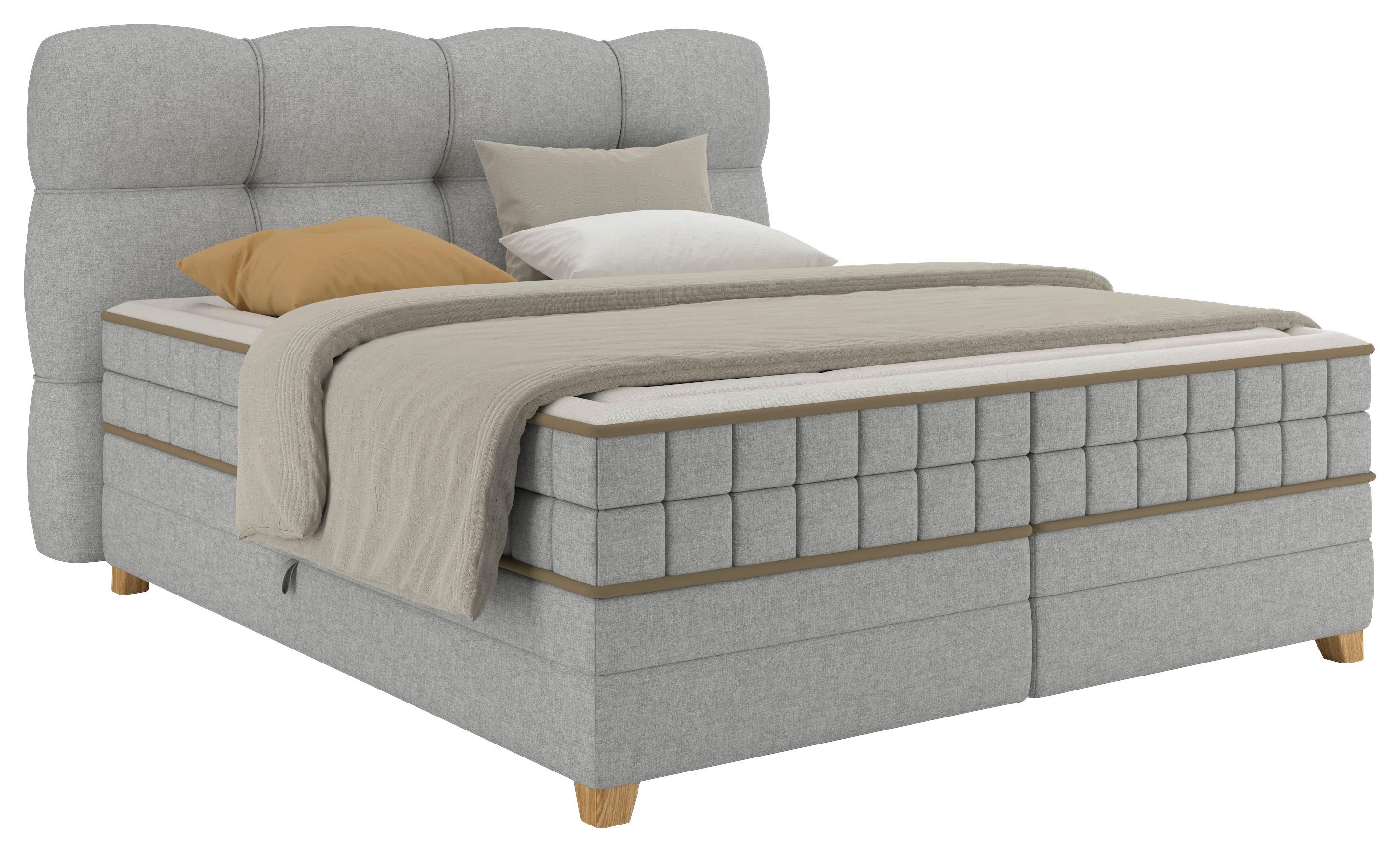 Wohnli Möbelsuche - Boxspringbett Bianco Taupe ca. 160x200cm