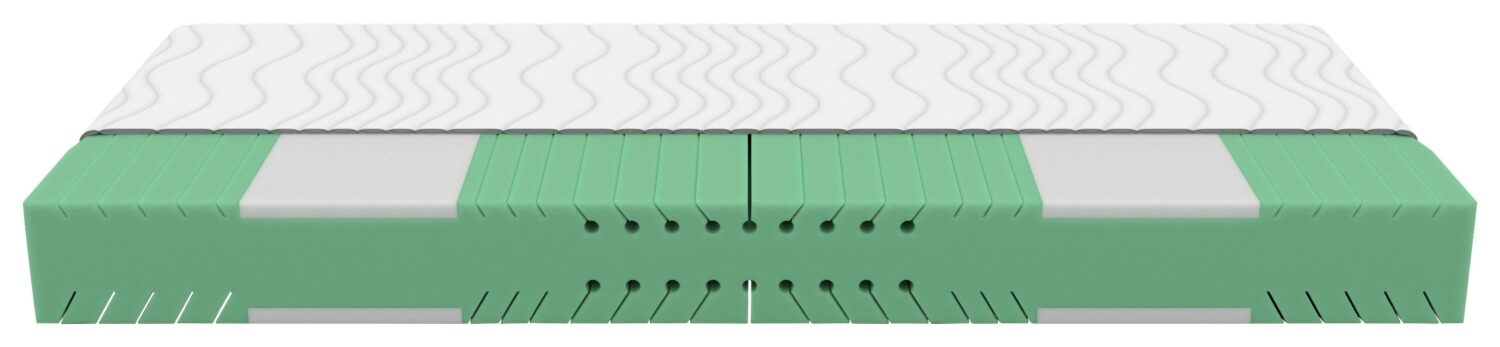 Kaltschaummatratze Nizza Comfort H3 ca. 140x200cm Textil Nadana Möbel > Matratzen > Schaummatratze > Kaltschaummatratze Weiß