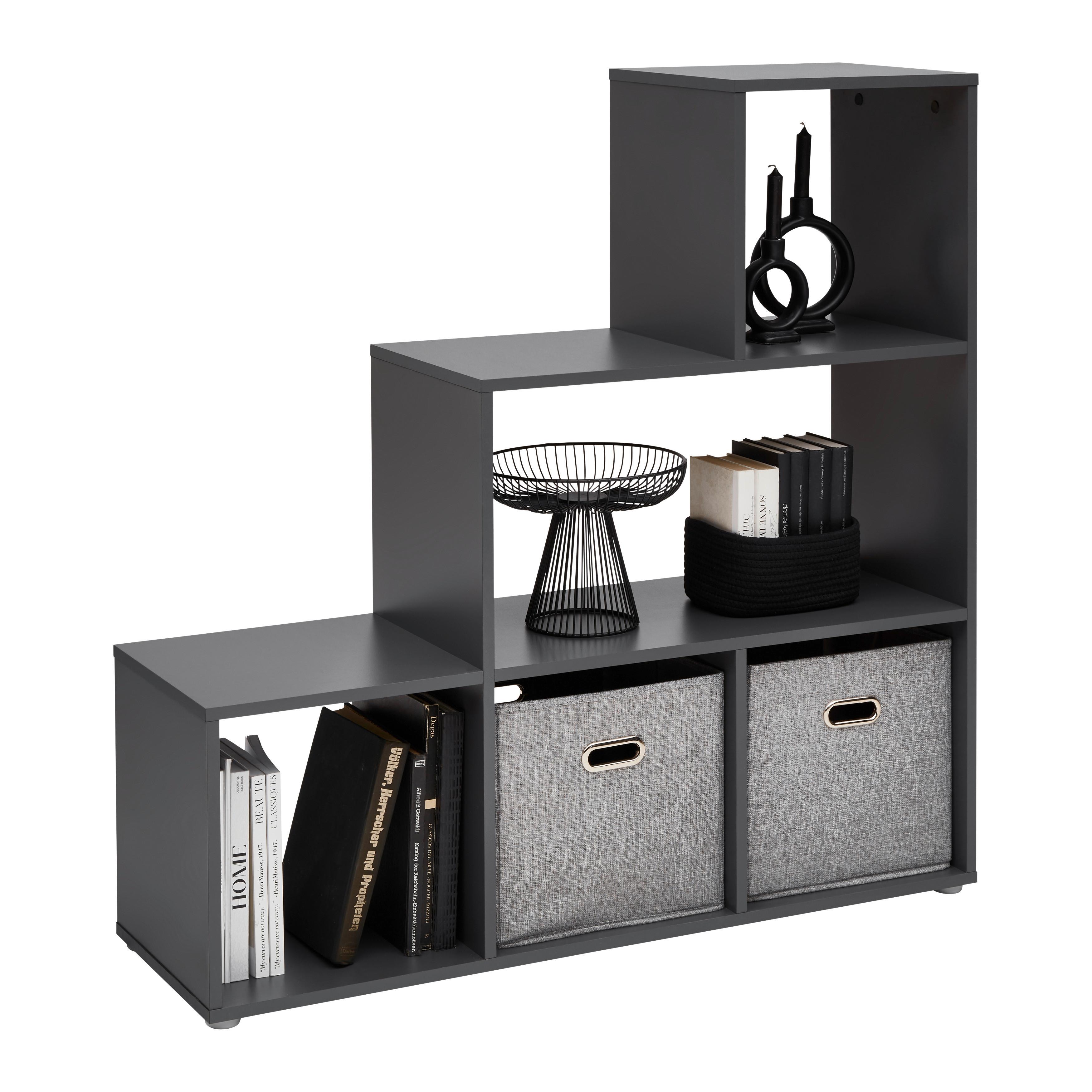 Wohnli Möbelsuche - Regal Cassa 1 Anthrazit