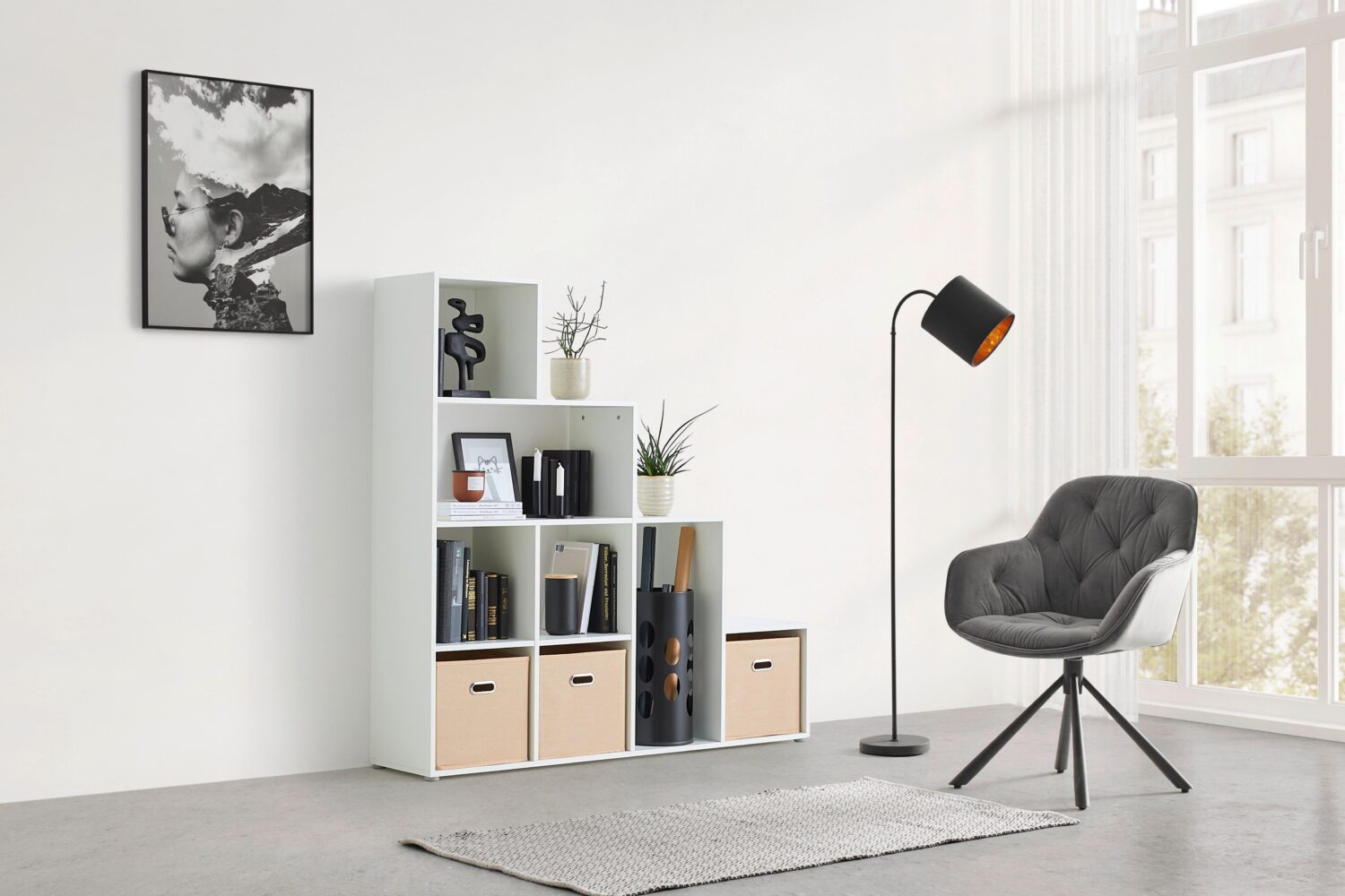 Regal Cassa 2 Weiß Holzwerkstoff Mömax Wohnzimmermöbel Weiß