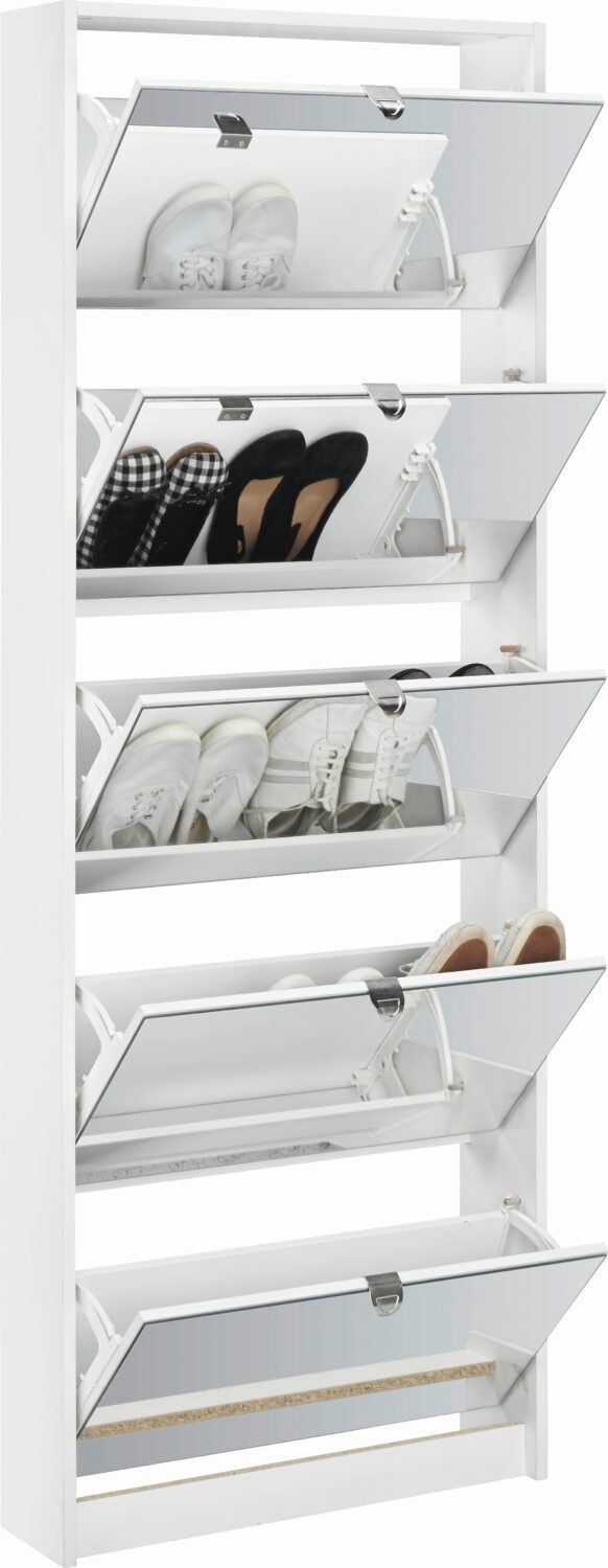 Schuhkipper in Weiß Holzwerkstoff Mömax Garderoben Weiß