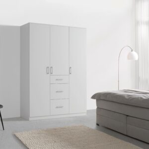 Drehtürenschrank Lasse 3T Weiß Holzwerkstoff Mömax Möbel > Schränke > Kleiderschränke > Drehtürenschränke Weiß