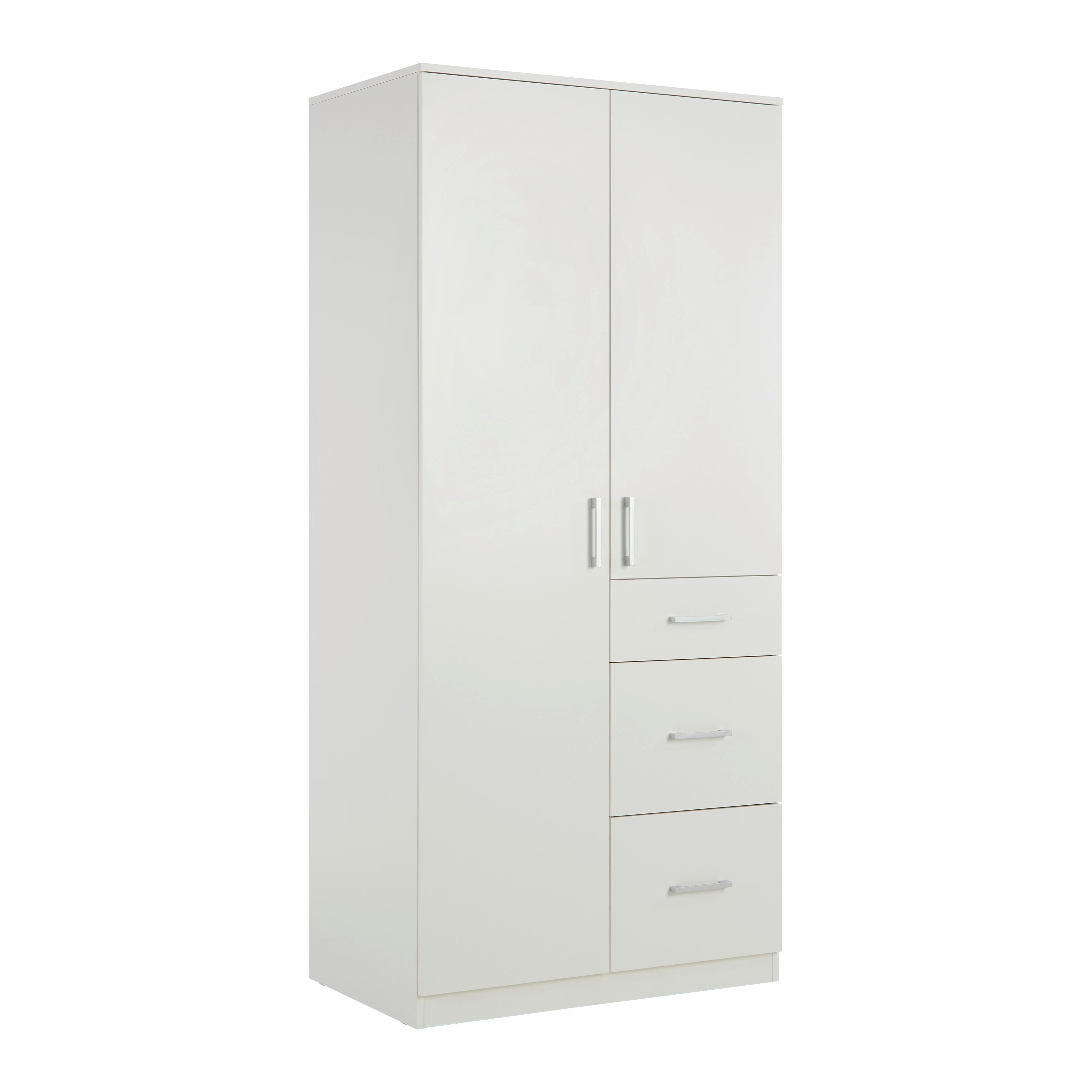 wohnli-moebel-suche-001555019502 Wohnli Möbelsuche - Drehtürenschrank Lasse 2T Weiß