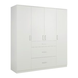 Wohnli Möbelsuche - Drehtürenschrank Lasse 4T Weiß